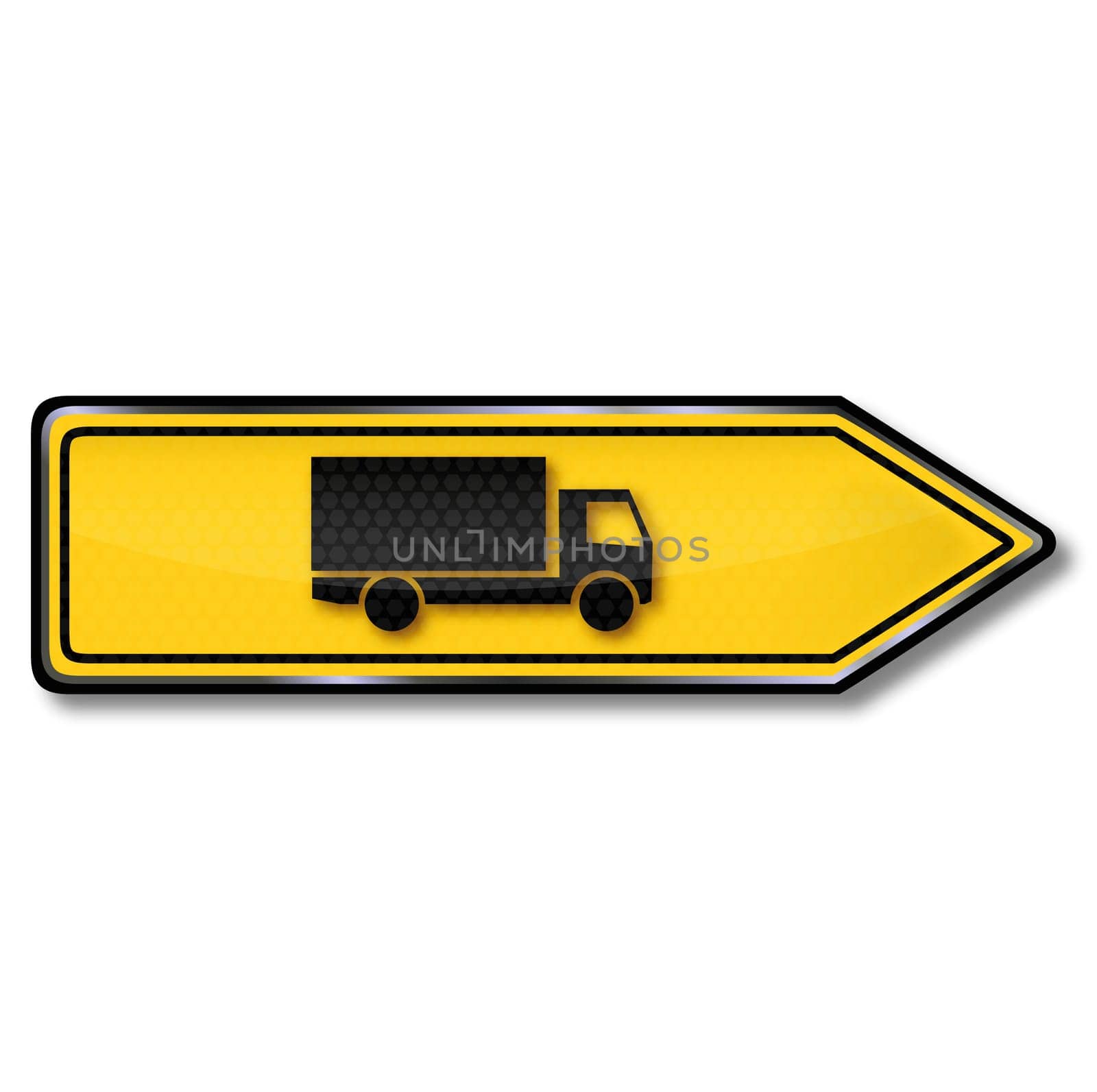 Traffic sign diversion truck