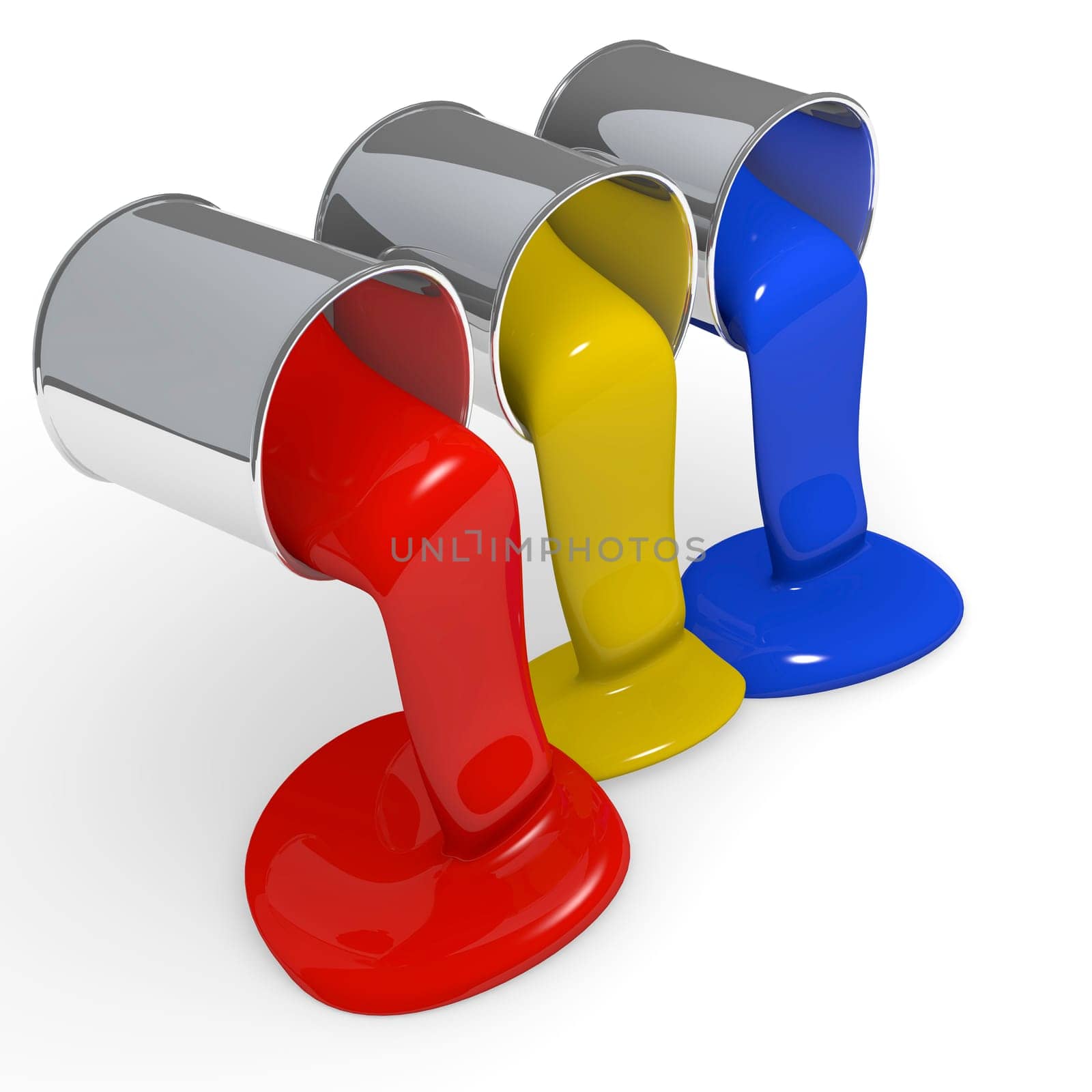 Color can with glossy paint