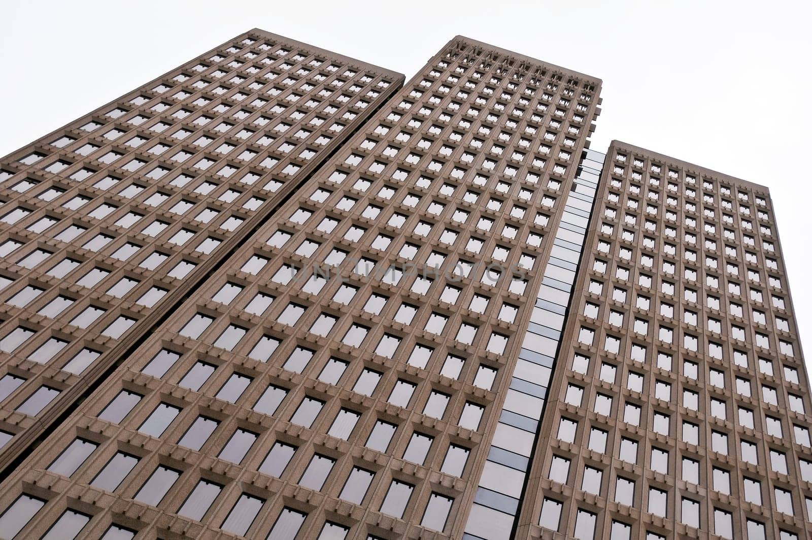 View of a modern skyscraper office building.