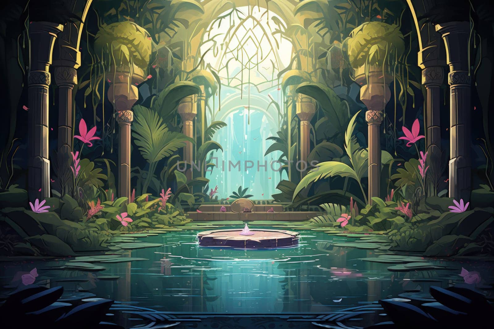 Within the mystical realm of fantasy, soothing oasis spirits emerge, their ethereal presence bringing solace to weary travelers.