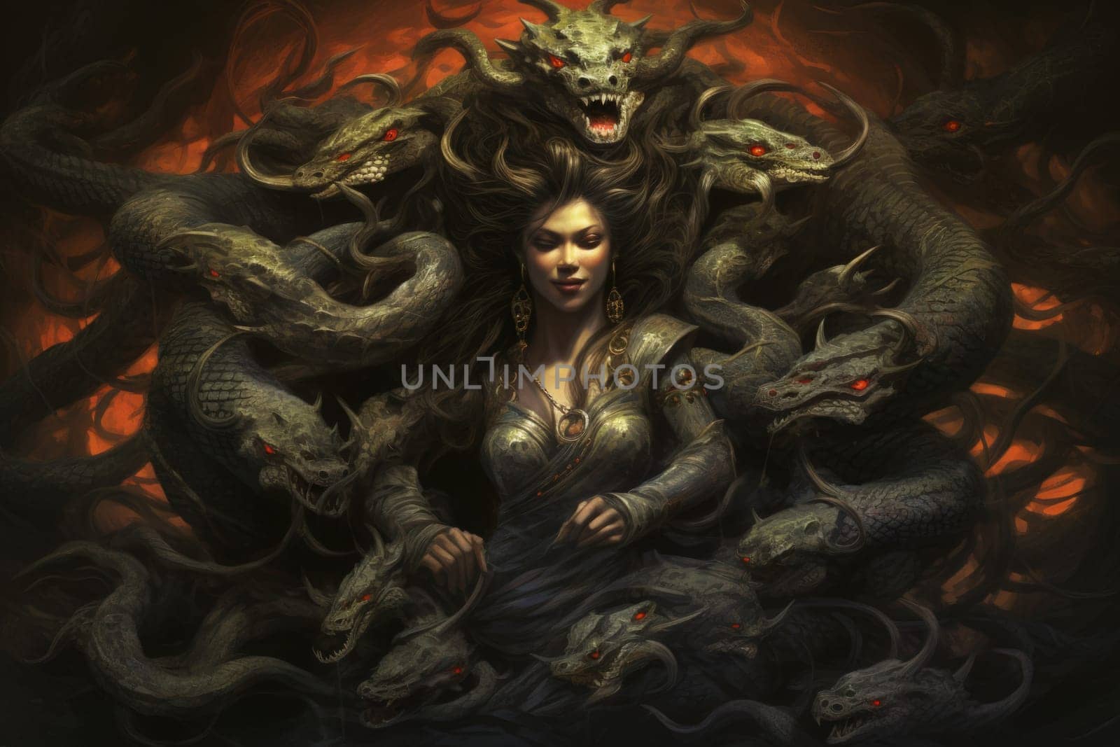 Journey into the realm of fantasy and encounter the serpentine naga, mystical creatures that possess a unique blend of human and snake-like characteristics.