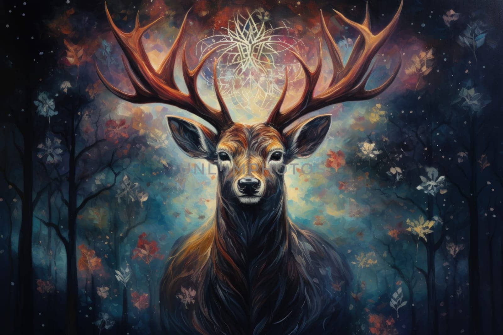 Immerse yourself in the ethereal beauty of this illustration created by a professional visual artist.