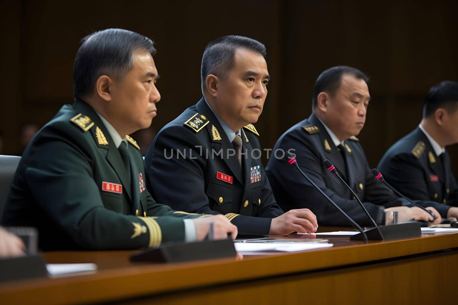 Chinese military ministers. Chinese officials in suits at a political meeting. Chinese leaders and diplomats in an official setting. Hot topics in politics. Summit meetings