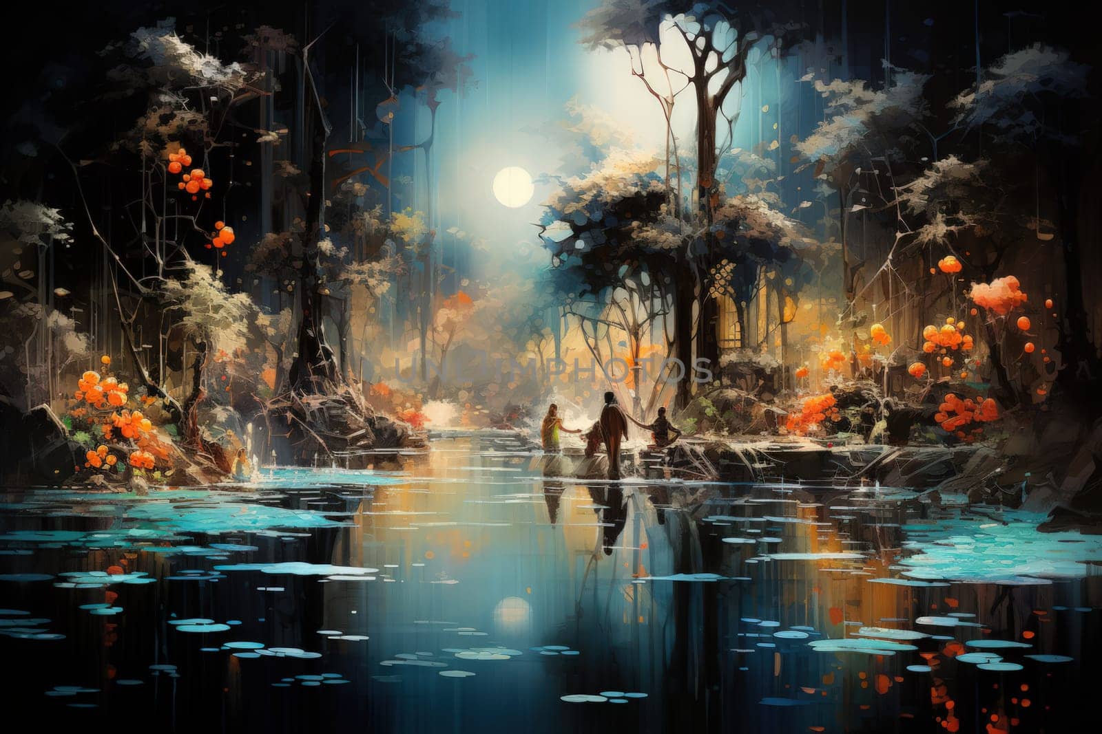Within the mystical realm of fantasy, soothing oasis spirits emerge, their ethereal presence bringing solace to weary travelers.