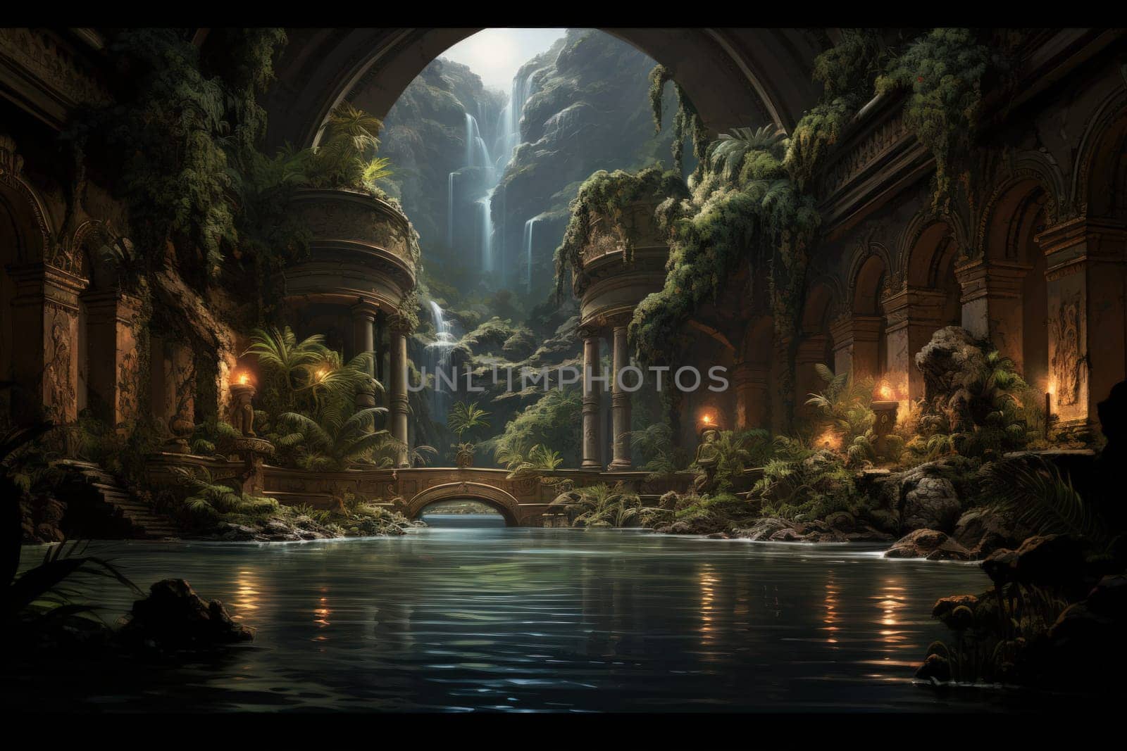 Within the mystical realm of fantasy, soothing oasis spirits emerge, their ethereal presence bringing solace to weary travelers.