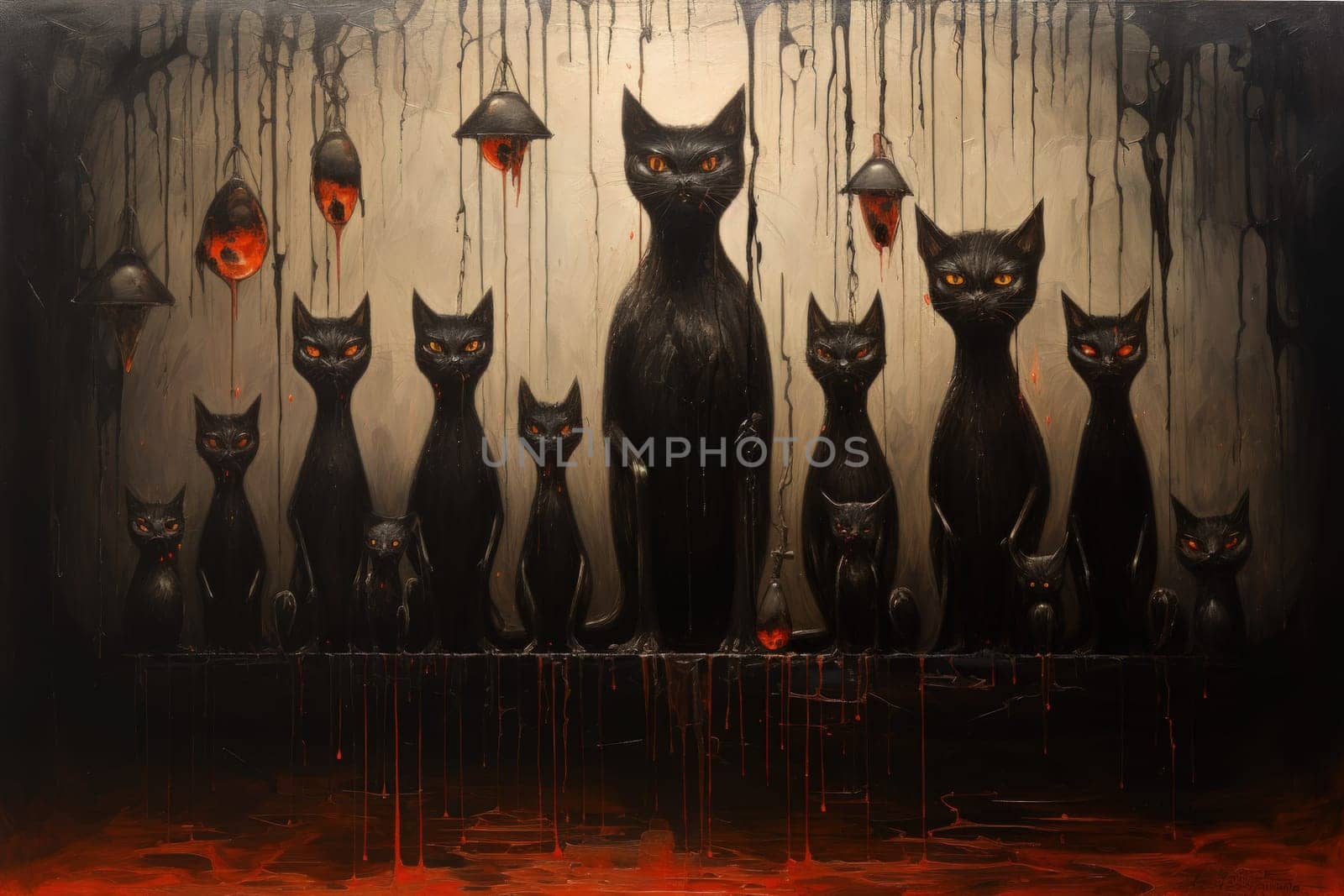 In the realm of fantasy, witches' familiars take on various forms, but the most iconic and cunning of all are the black cats.