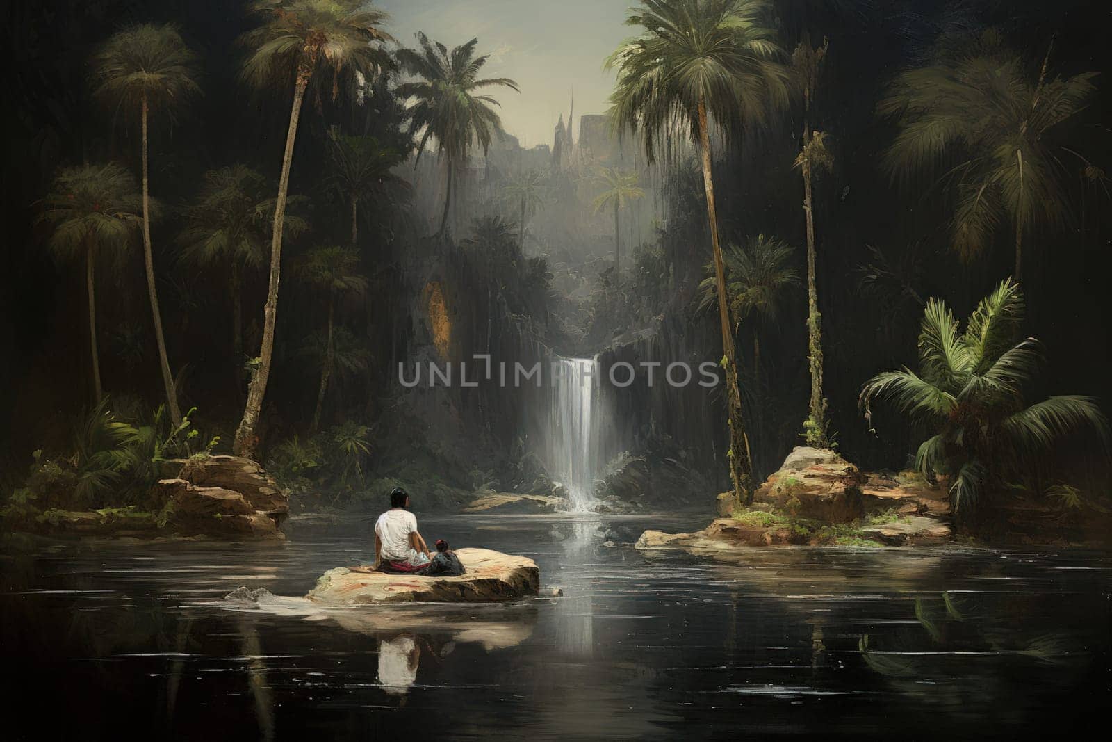 Within the mystical realm of fantasy, soothing oasis spirits emerge, their ethereal presence bringing solace to weary travelers.