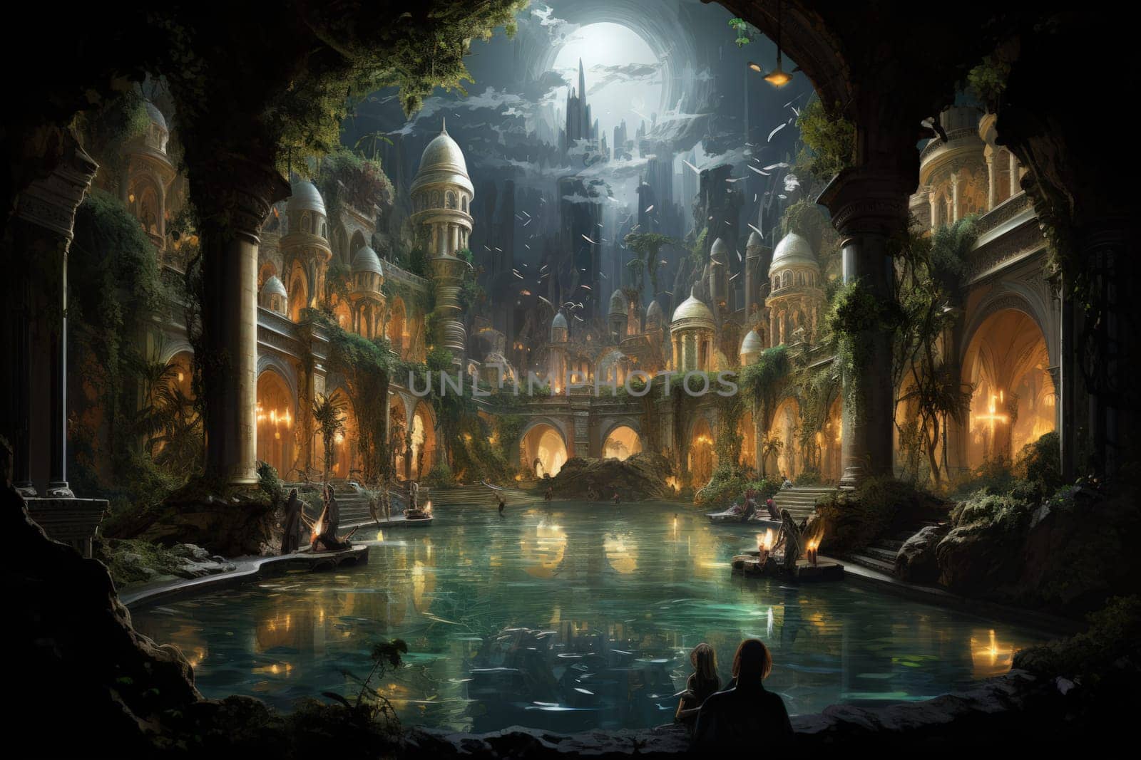 Within the mystical realm of fantasy, soothing oasis spirits emerge, their ethereal presence bringing solace to weary travelers.