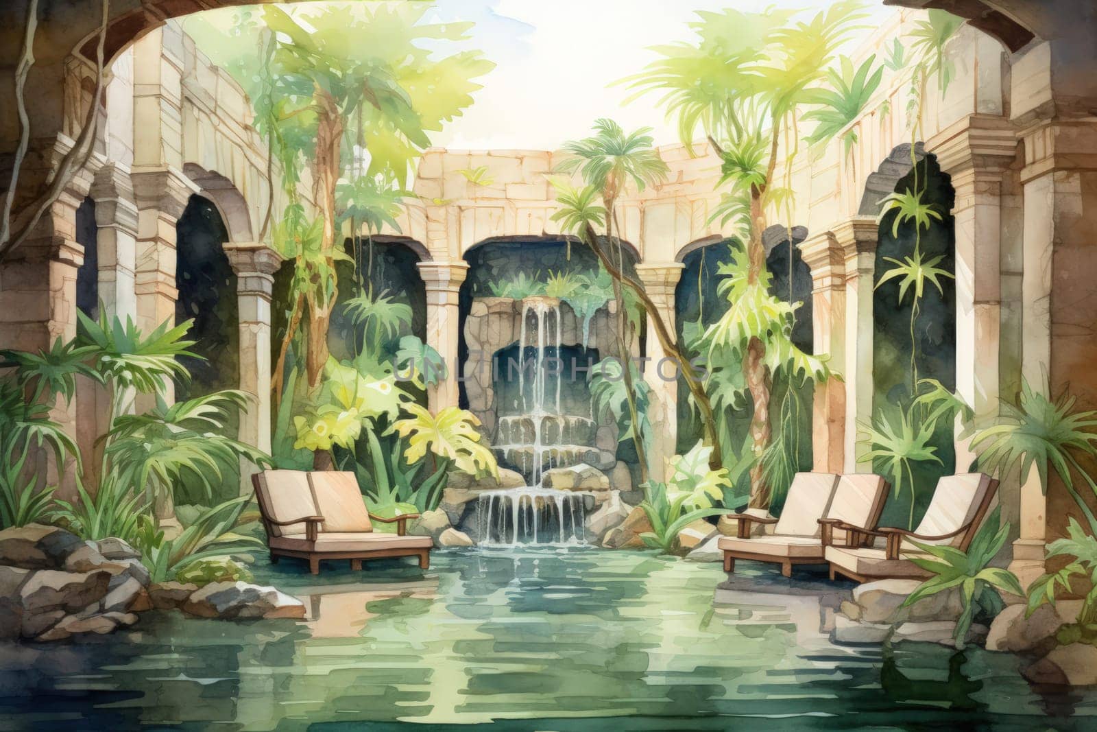 Within the mystical realm of fantasy, soothing oasis spirits emerge, their ethereal presence bringing solace to weary travelers.