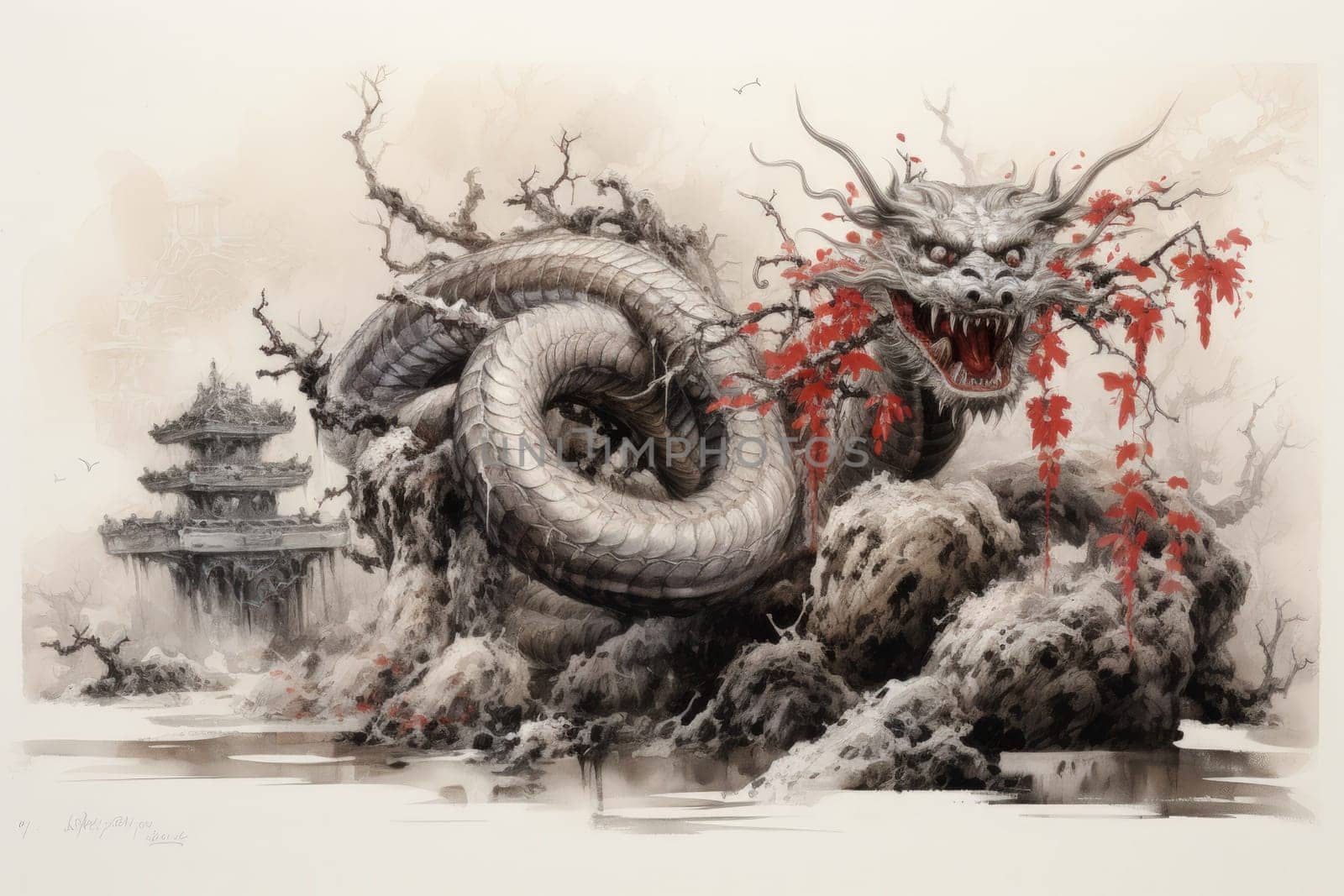 Journey into the realm of fantasy and encounter the serpentine naga, mystical creatures that possess a unique blend of human and snake-like characteristics.