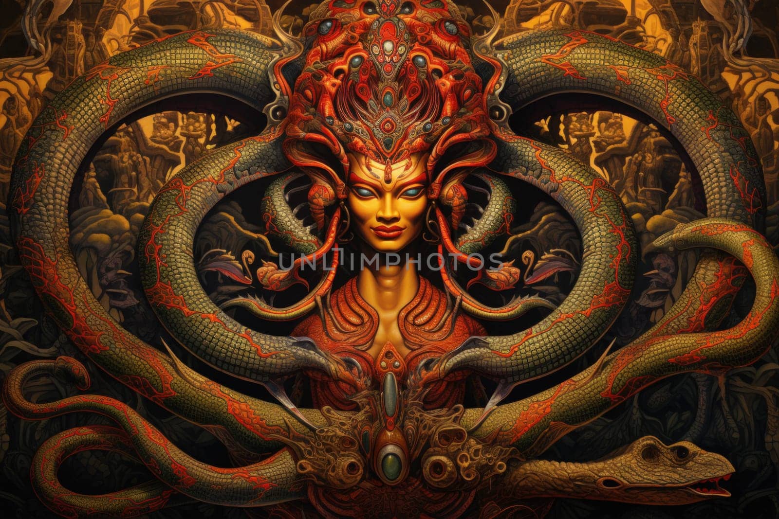 Journey into the realm of fantasy and encounter the serpentine naga, mystical creatures that possess a unique blend of human and snake-like characteristics.