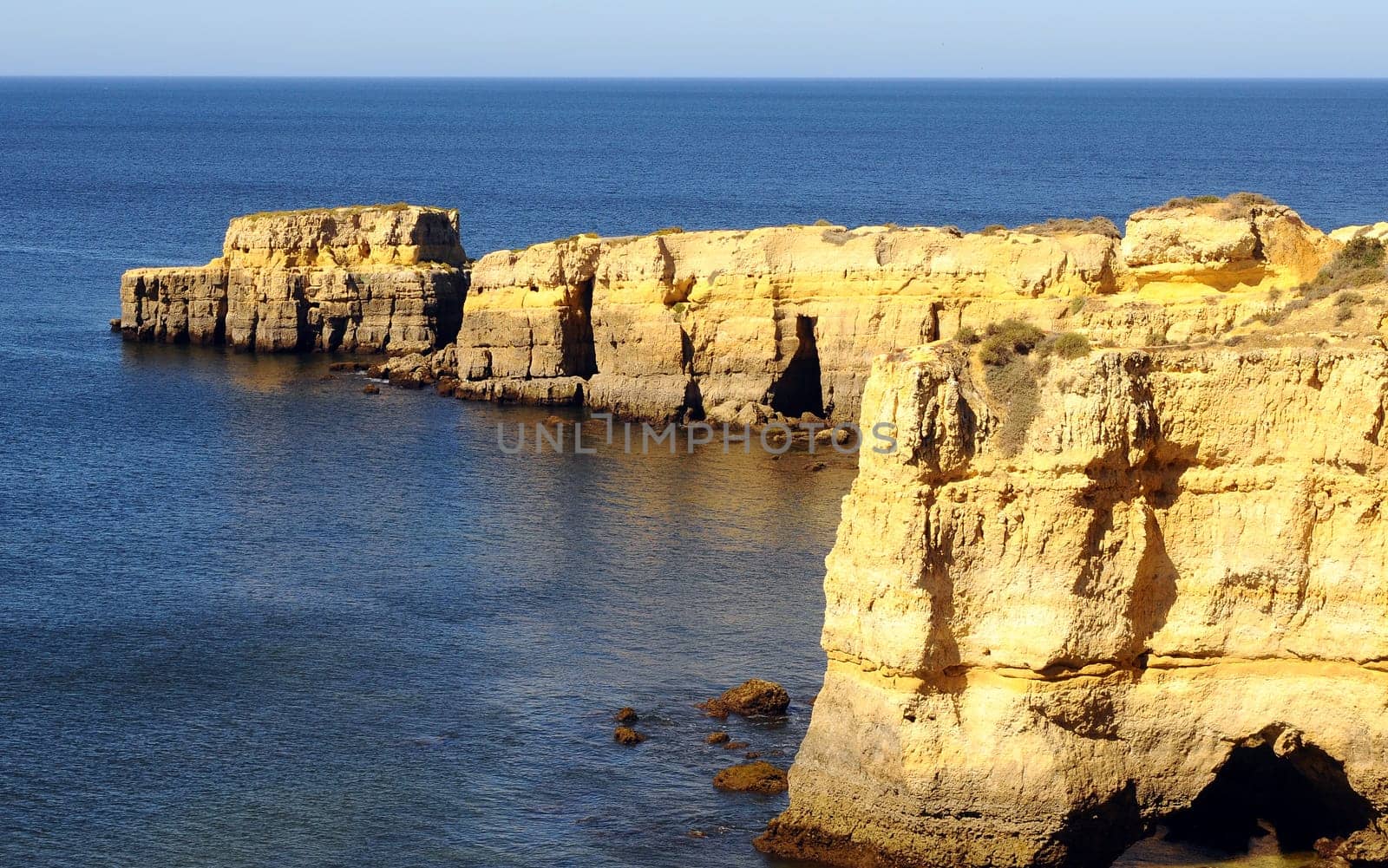 Atlantic coast Algarve near Albufeira Portugal