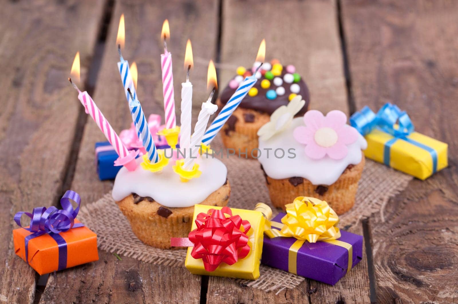 Birthday muffins