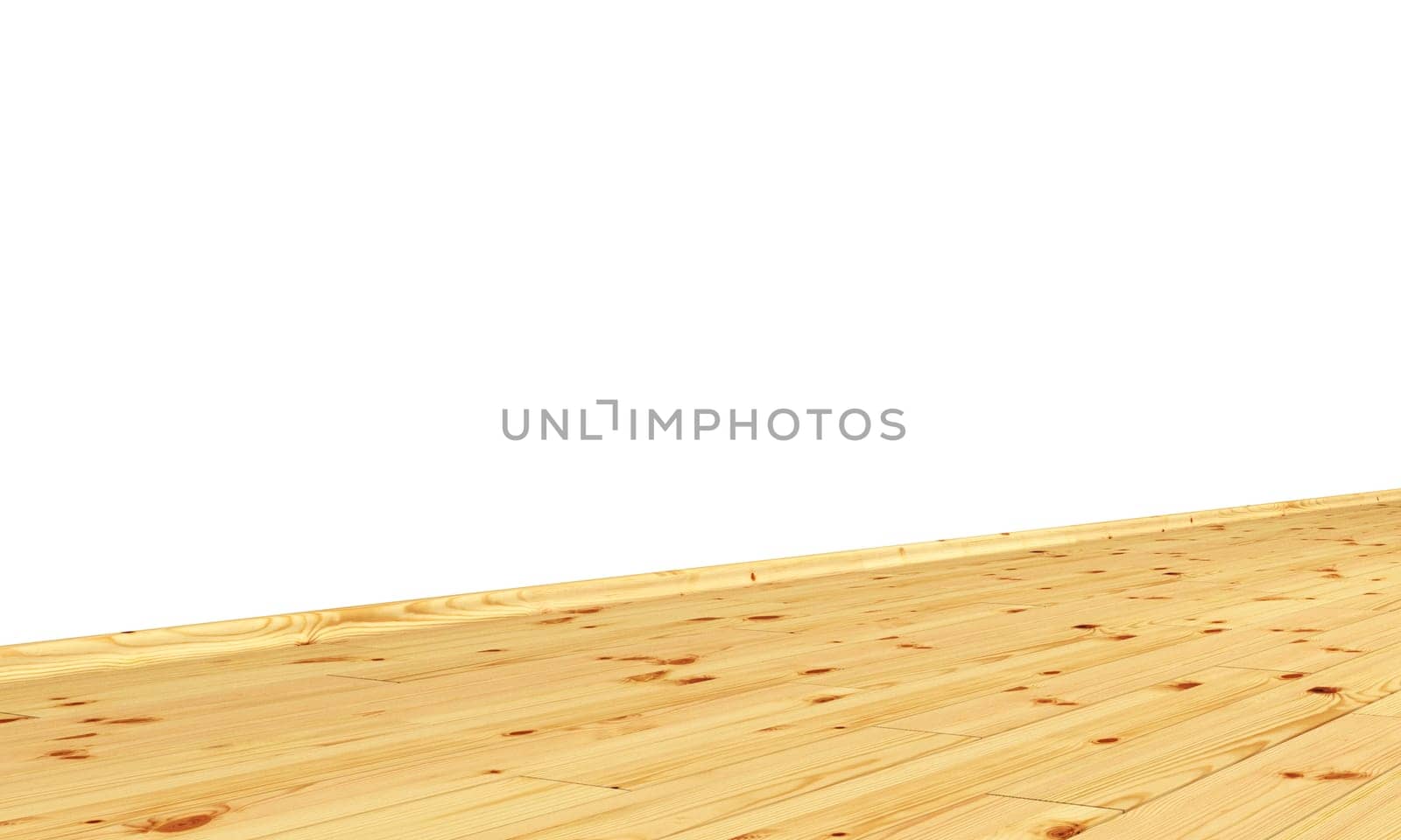 Wall with Wooden Floor Diagonal - Pine Branch