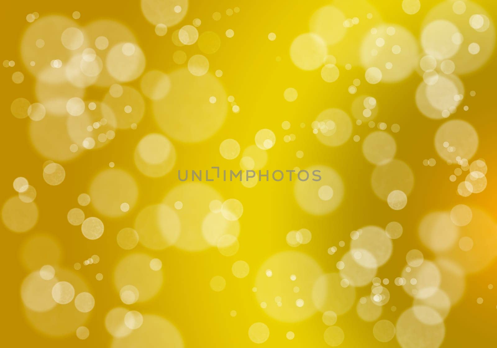 Abstract bokeh background in golden hues