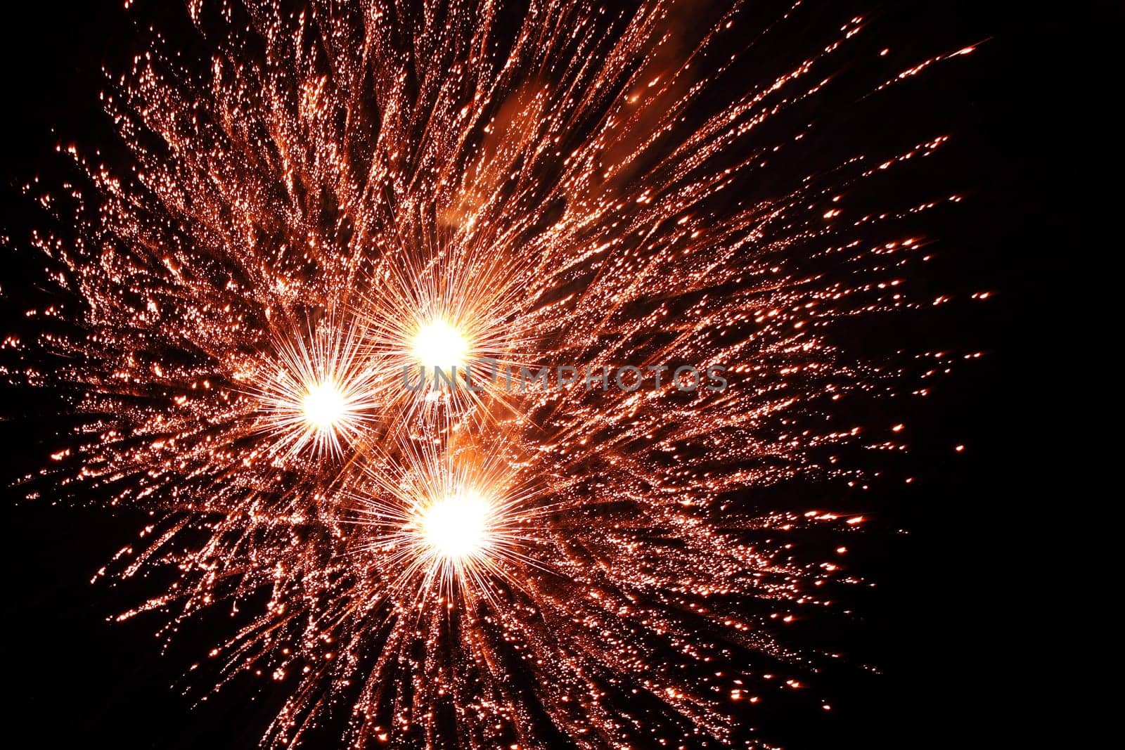 Big colorful fireworks