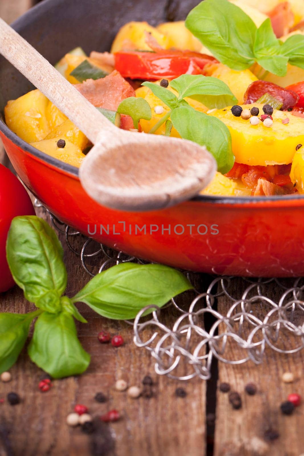 Potato pan rustic