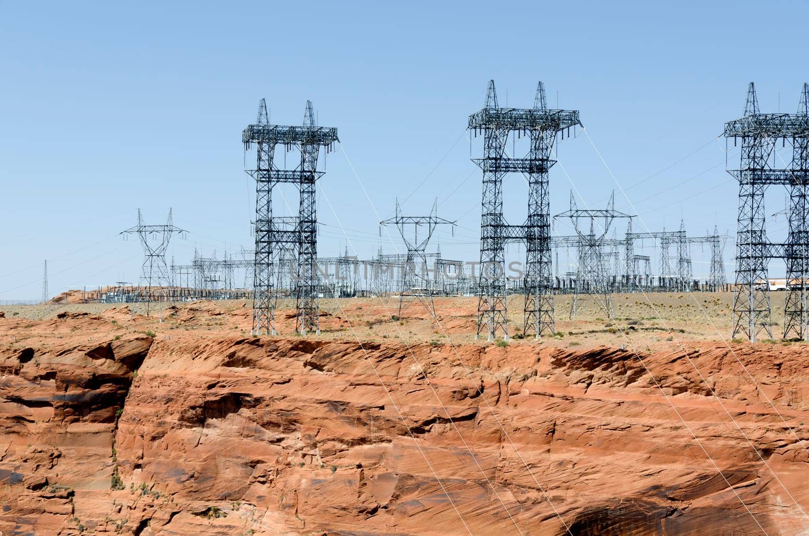 power line in Page Arizona in the United States of America