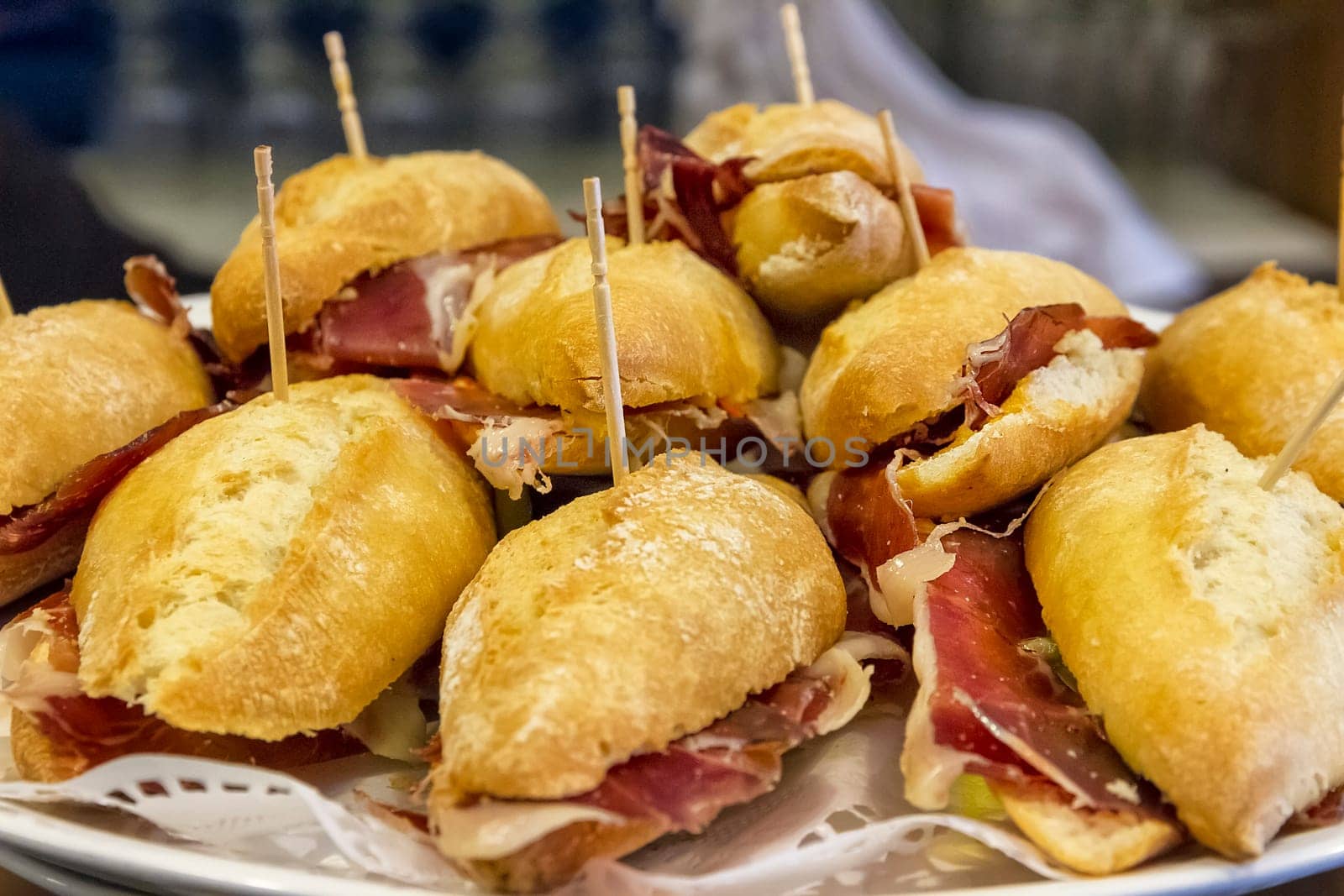 Typical Pintxo from San Sebastian. Guipuzcoa, Spain