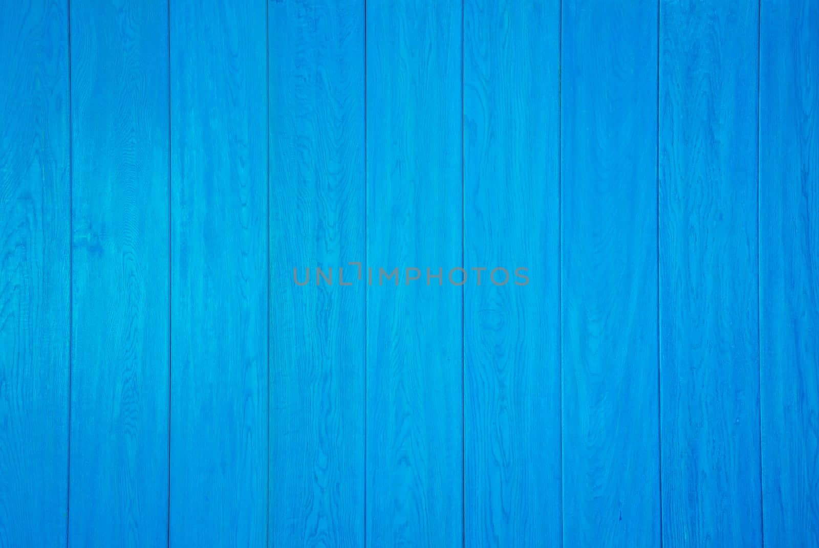 Wooden wall painted bright blue