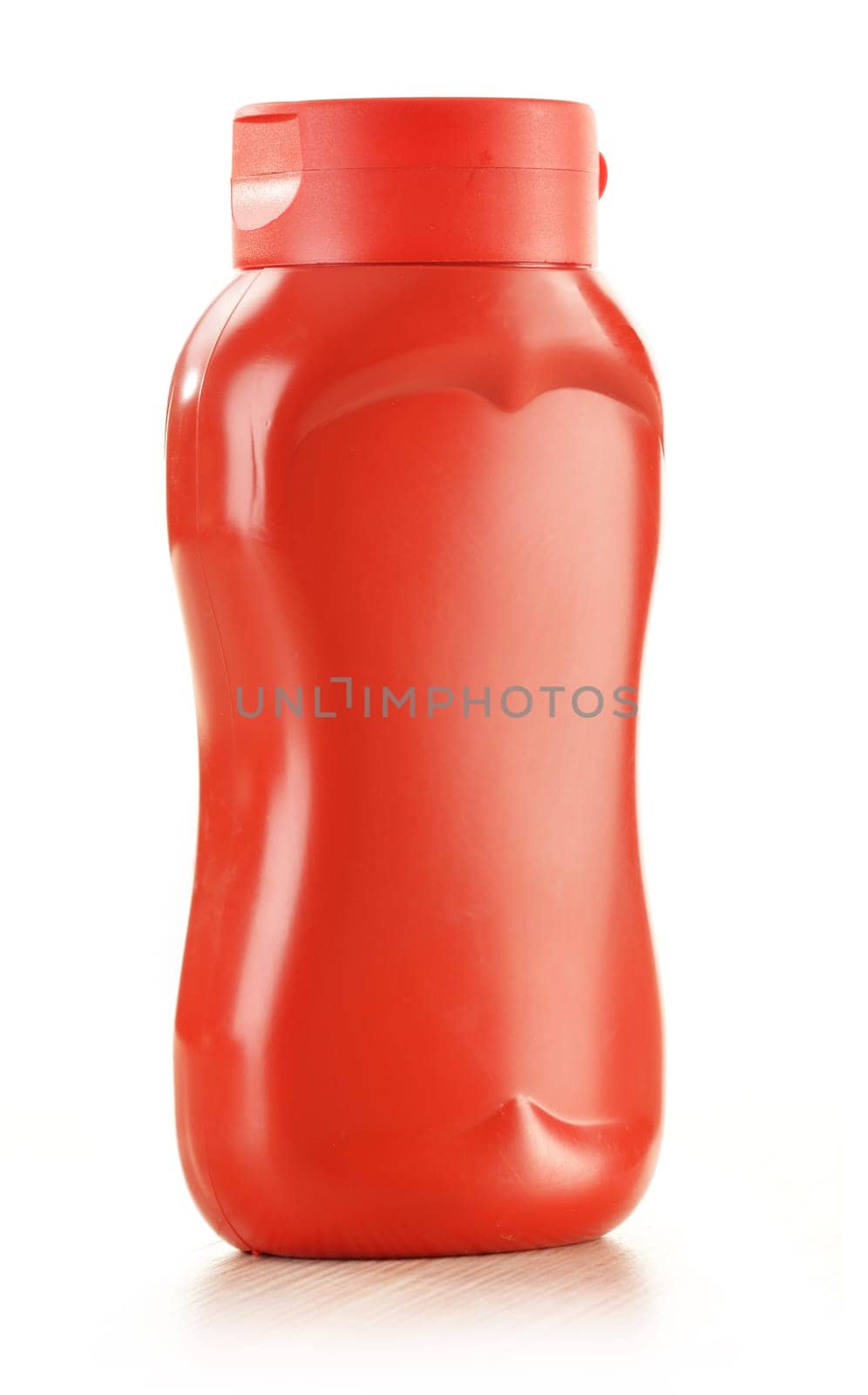 Ketchup bottle isolated on white