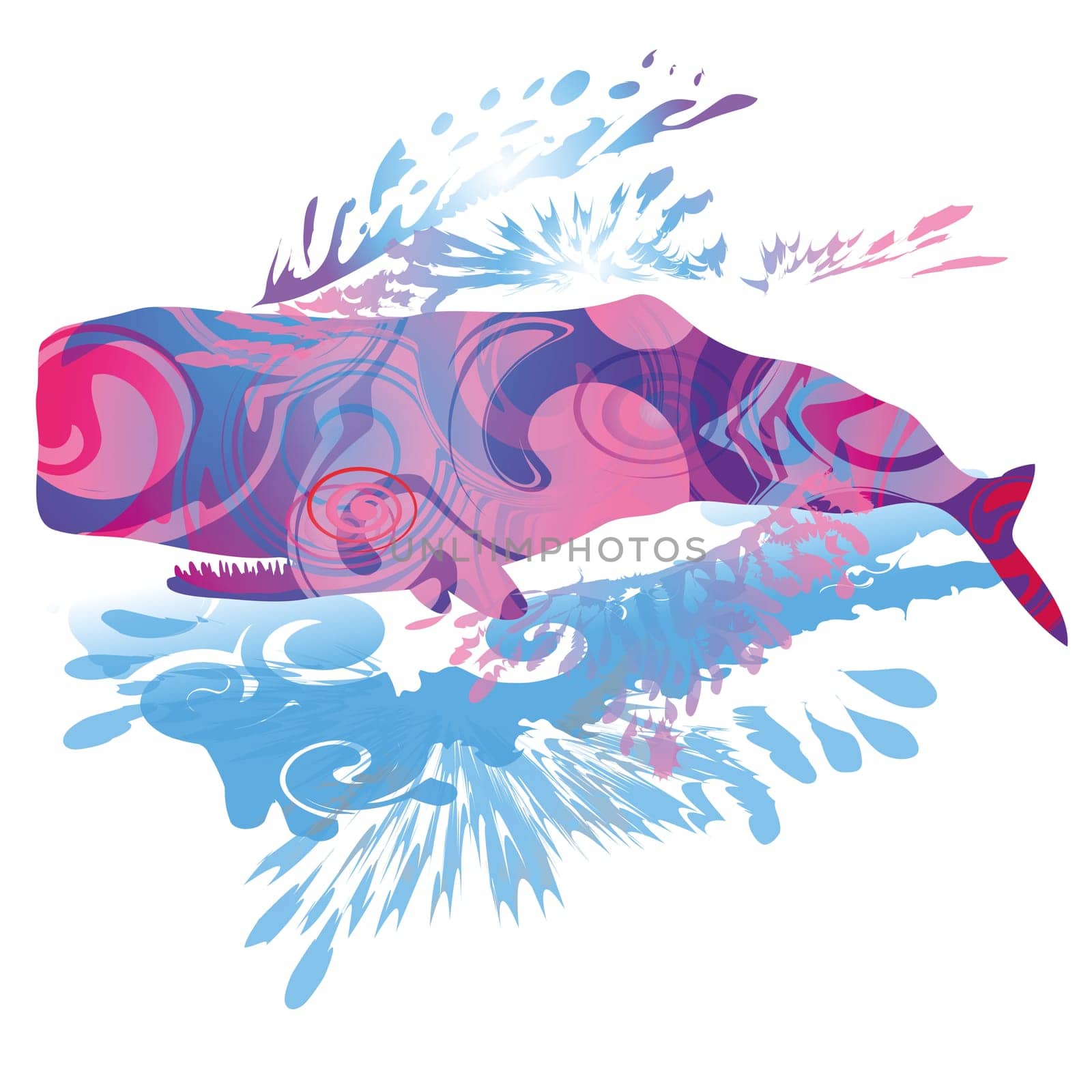 Shadow blobs Sperm whale