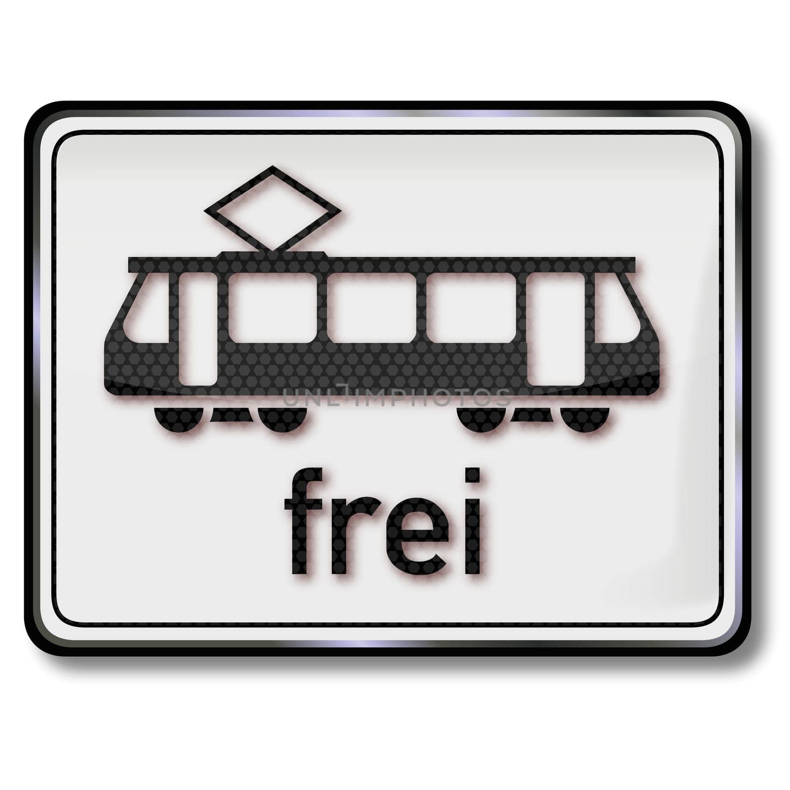 Traffic sign tram free