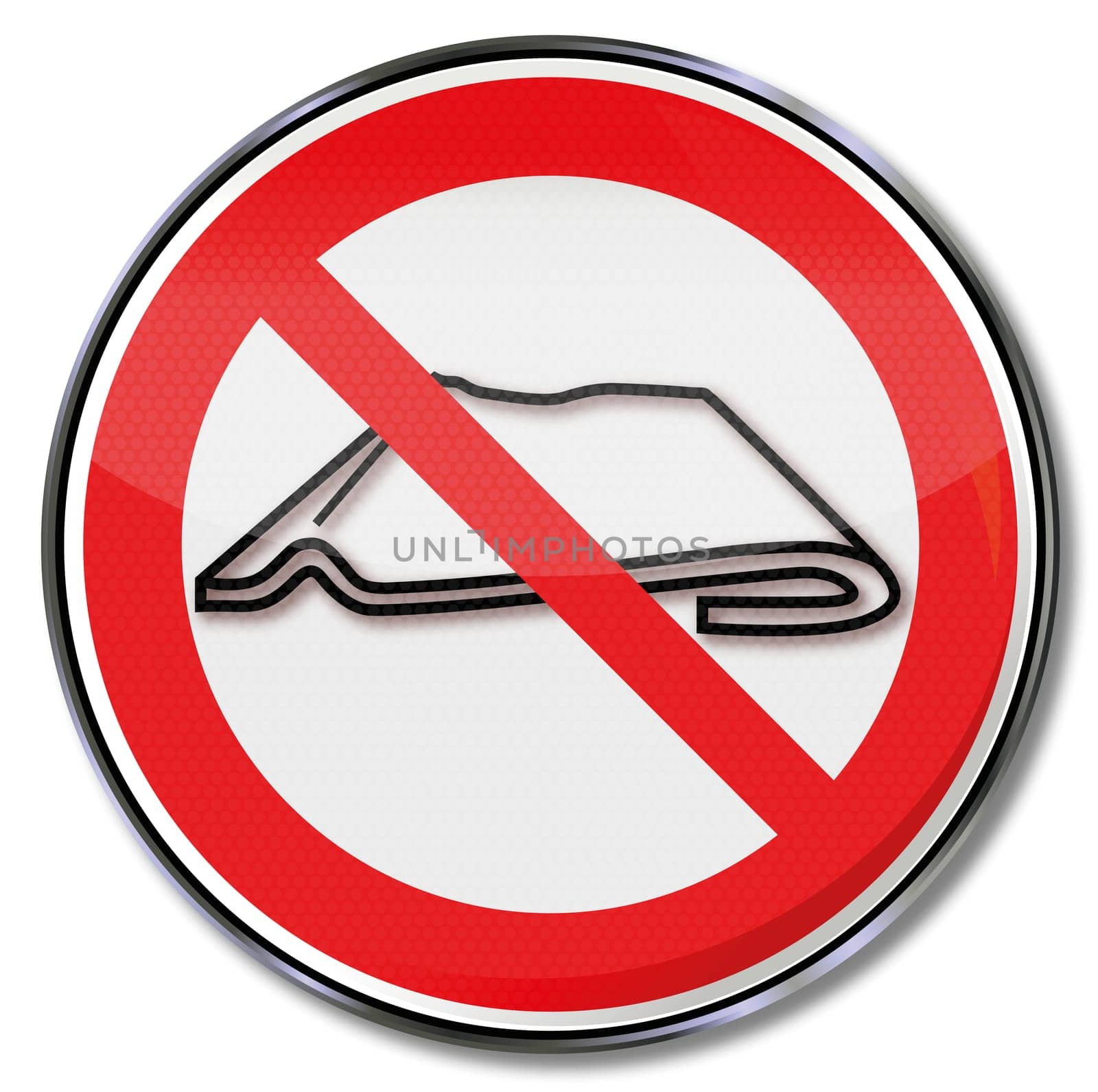 Do not fold prohibition signs