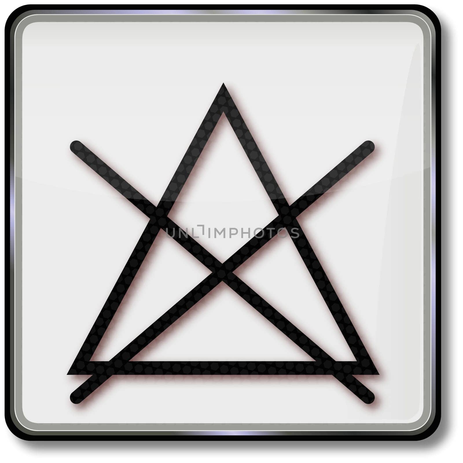 Do not bleach textile care symbol