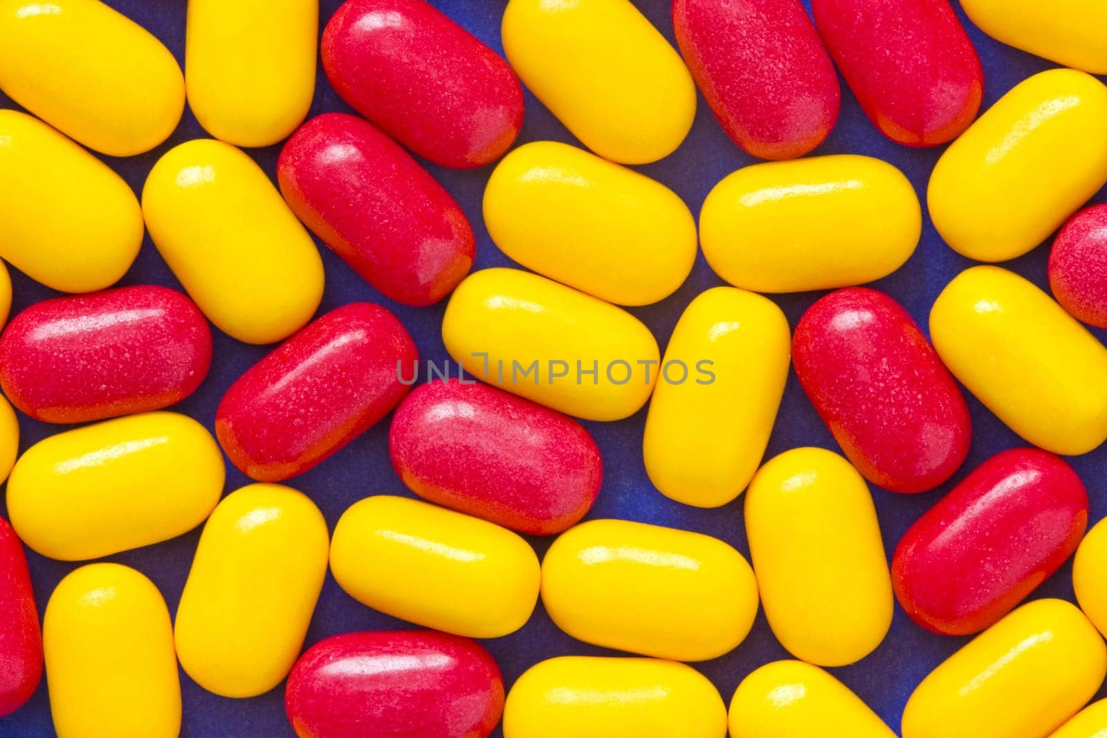 yellow and red candy mints breath freshener