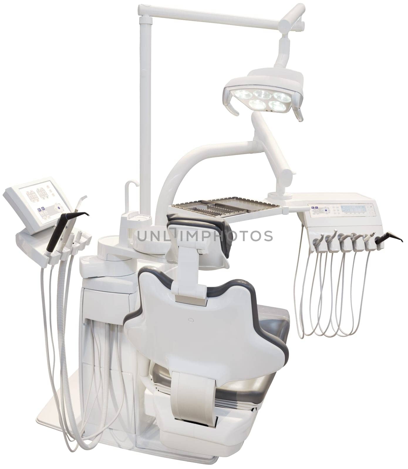 Modern Dental Chair Isolated with Clipping path