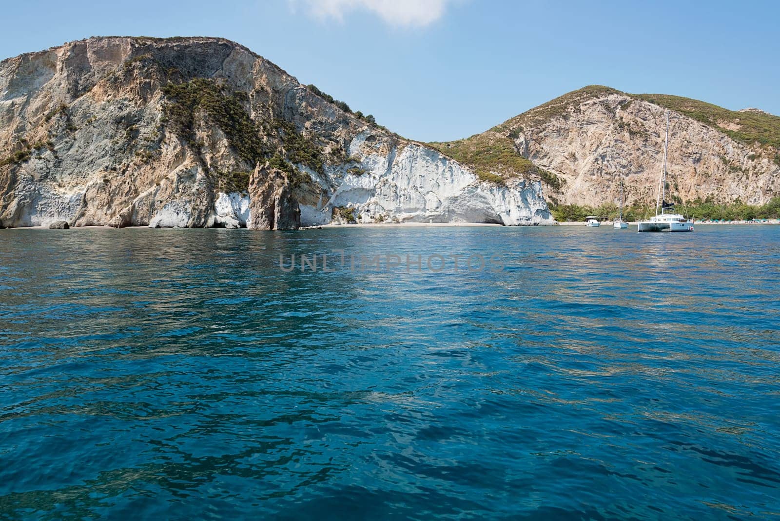 photo taken along the coasts Ponza