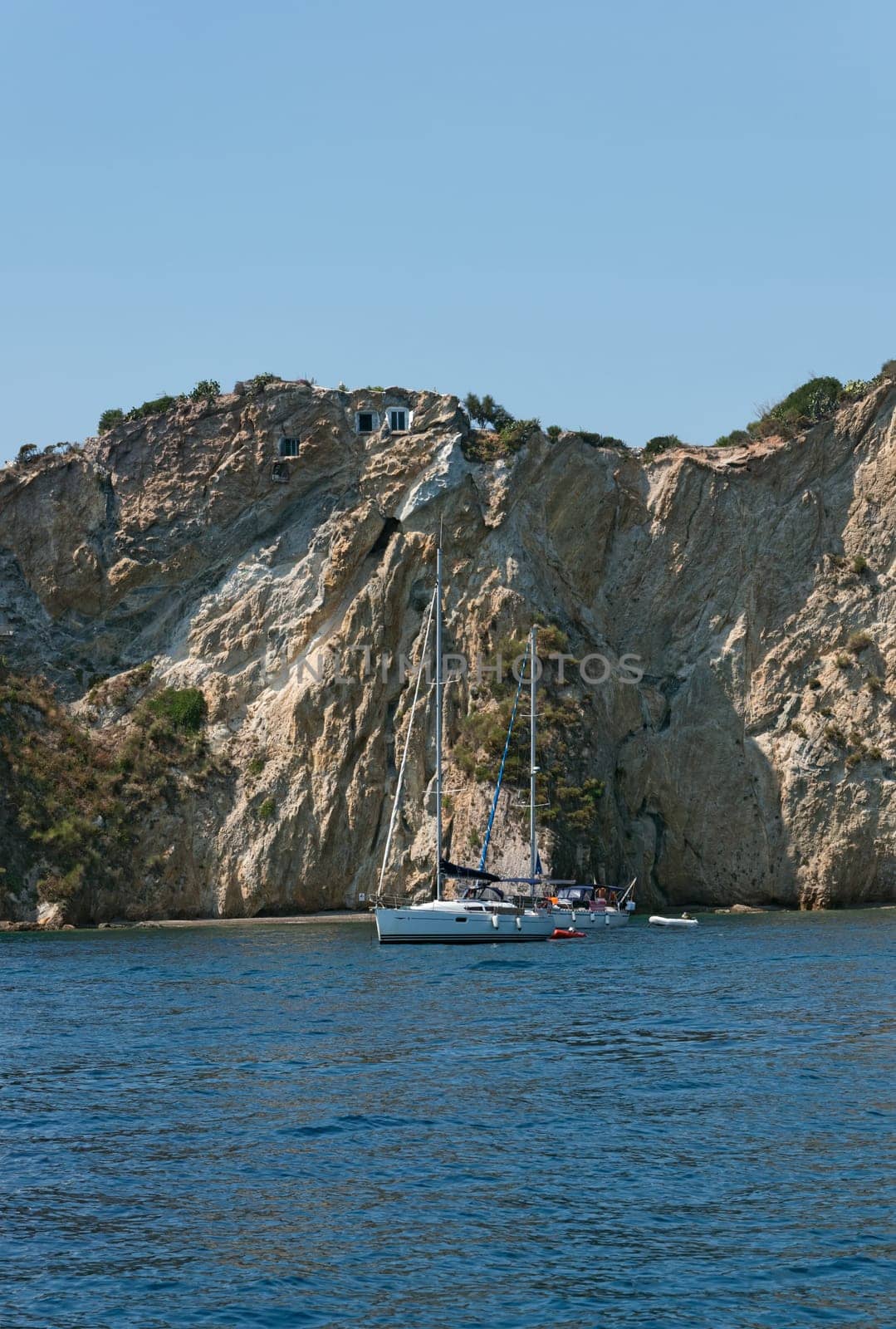 photo taken along the coasts Ponza