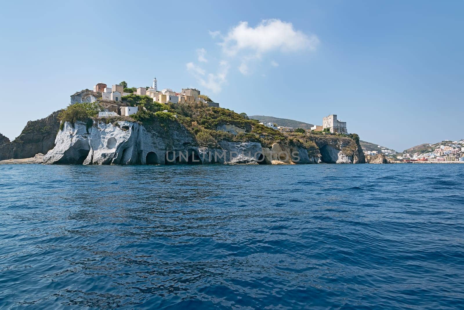 photo taken along the coasts Ponza