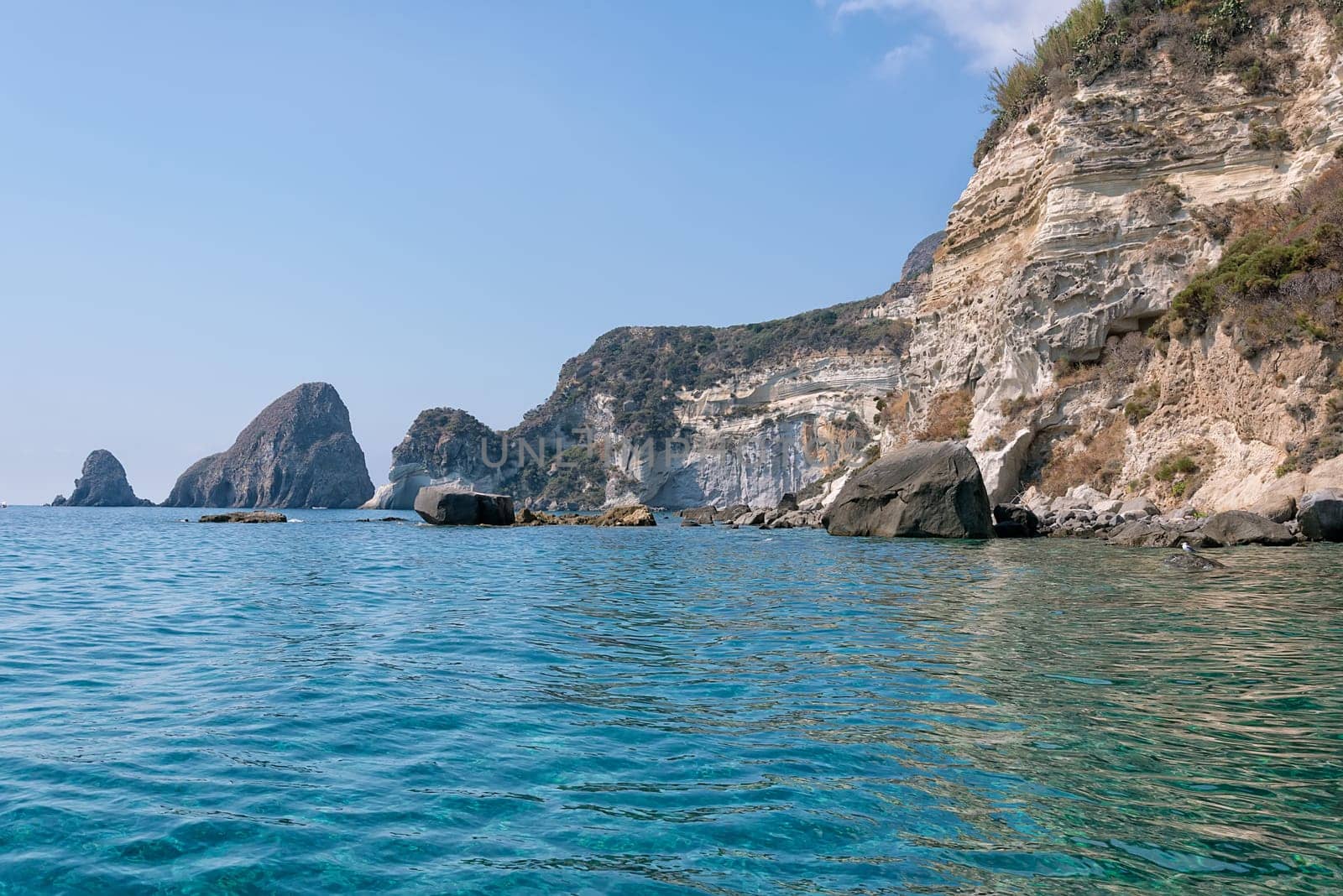 photo taken along the coasts Ponza