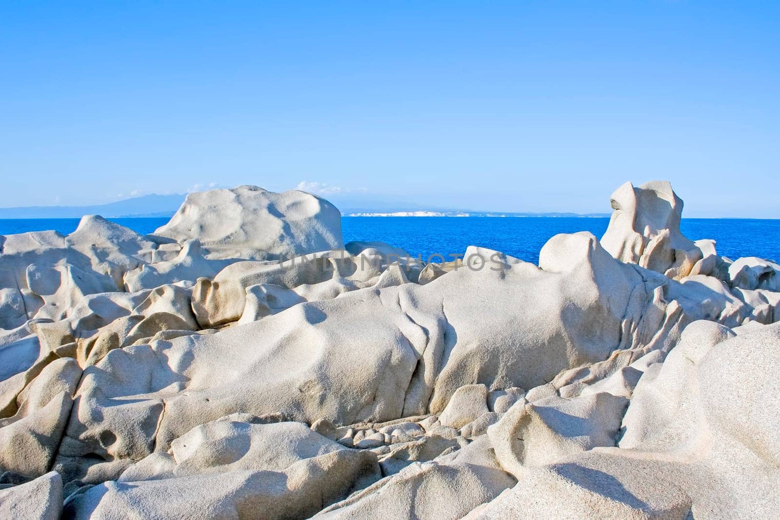 famous Capo Testa in the north of Isle Sardinia, Italy