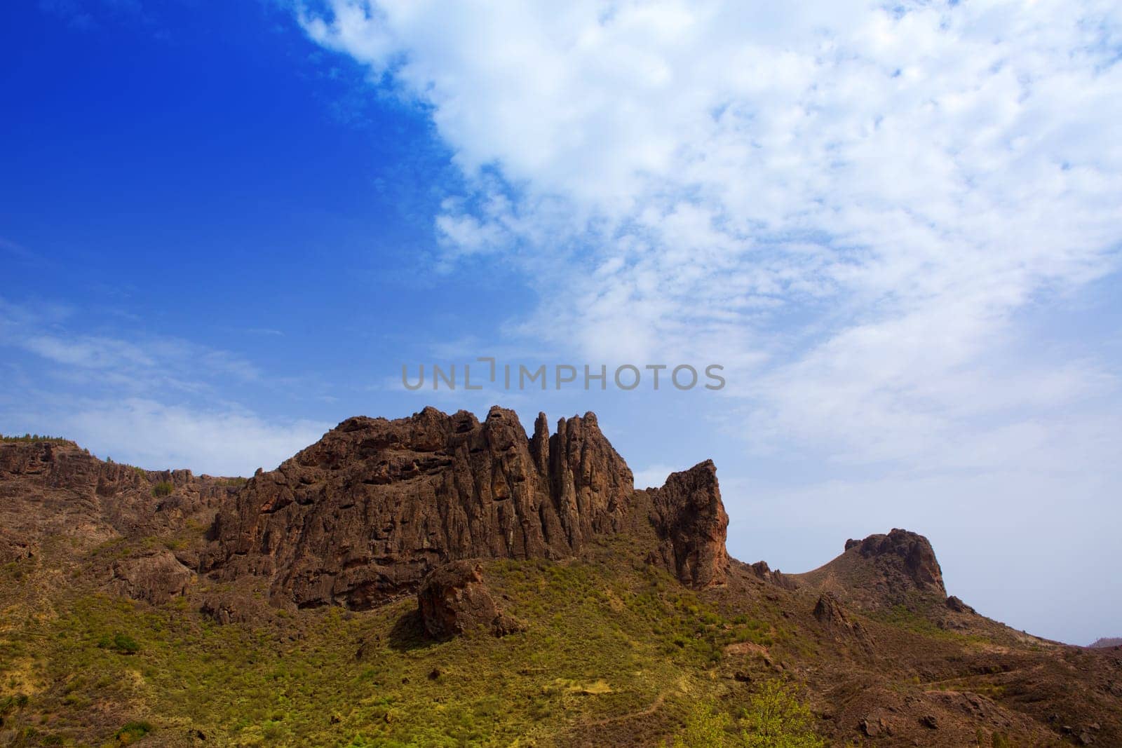 Gran canaria Pargana muntains near Roque Nublo in Canary islands