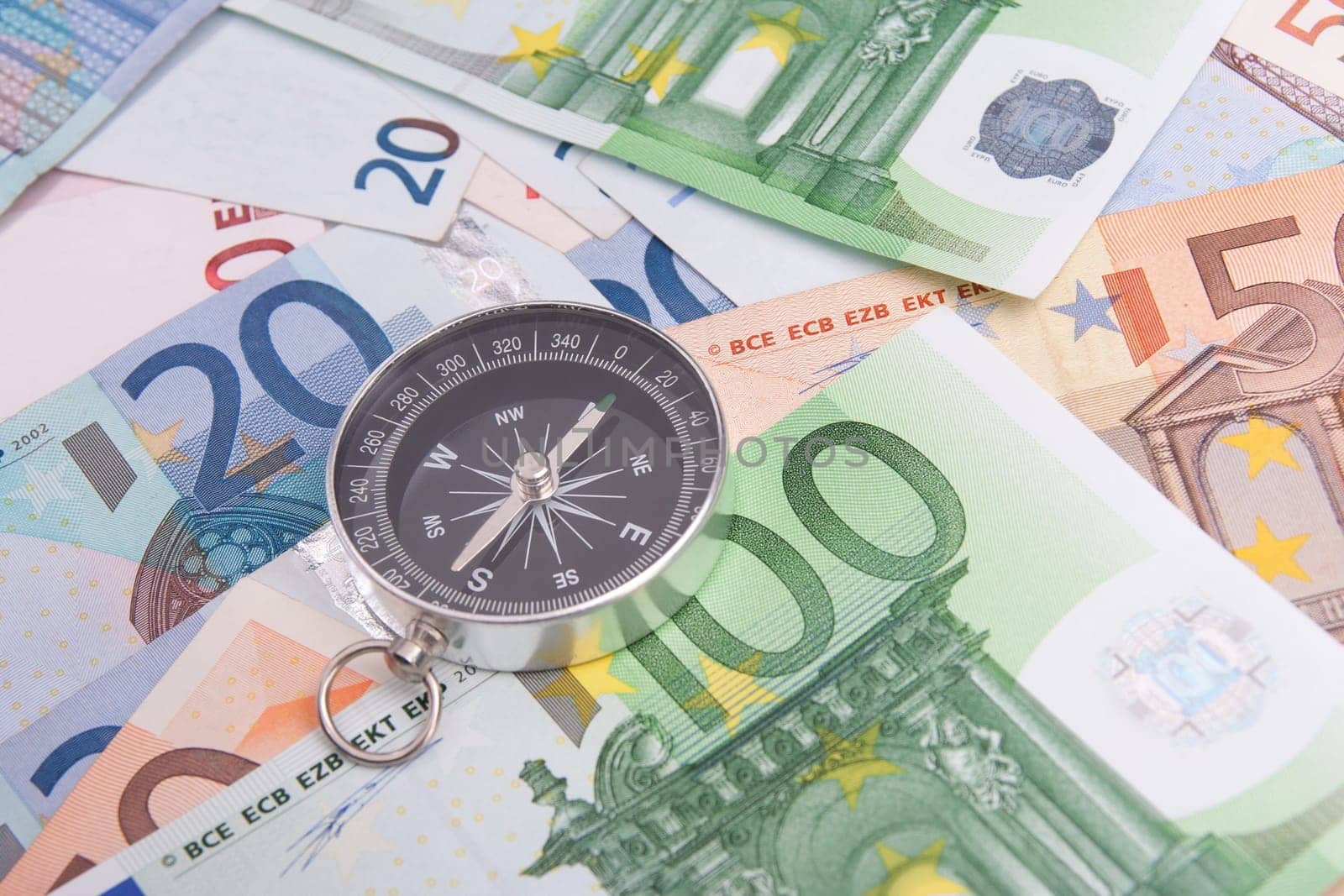 Navigate business to earn money concept. Right way in business concept. Trade route or business trip concept.
