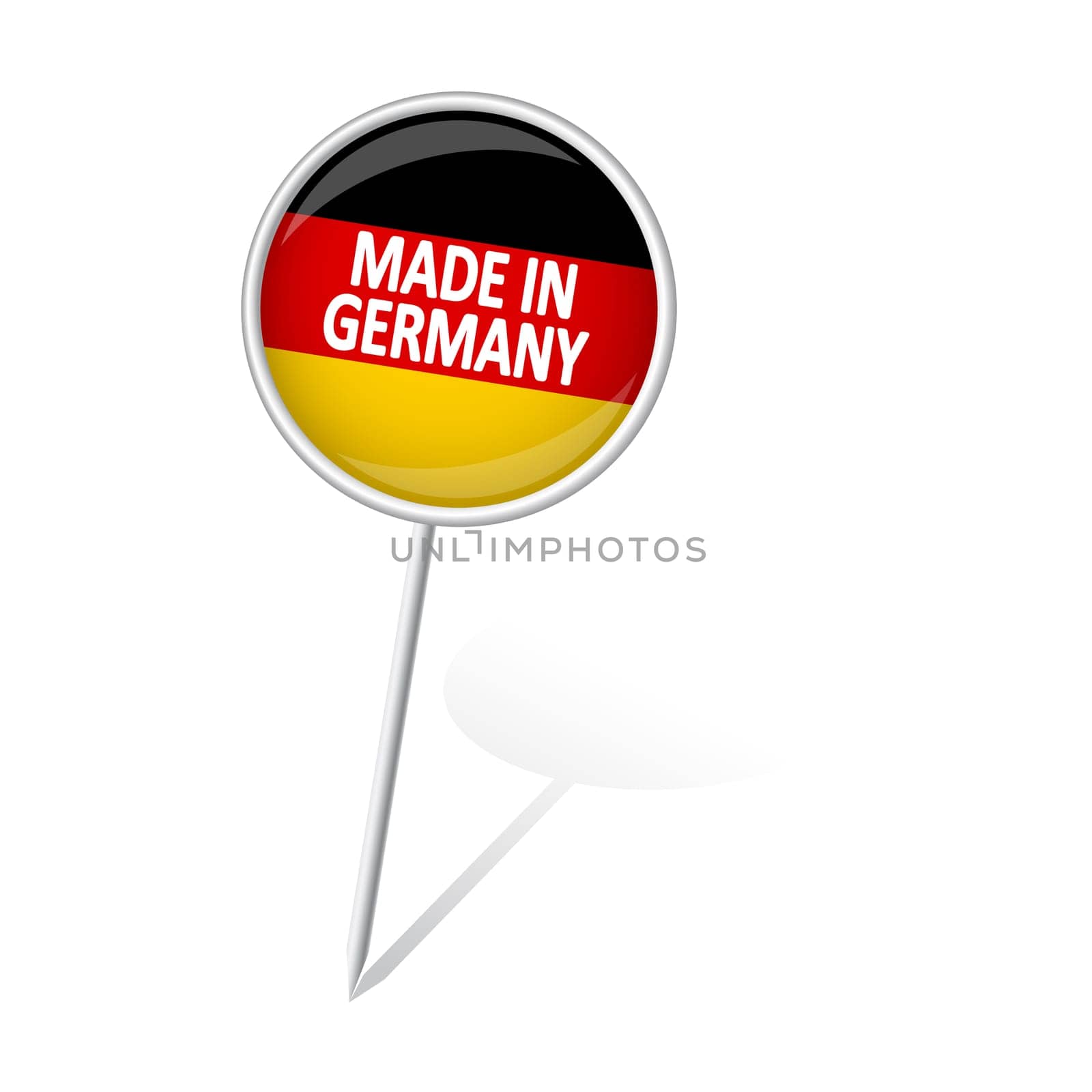 Pin round - MADE IN GERMANY