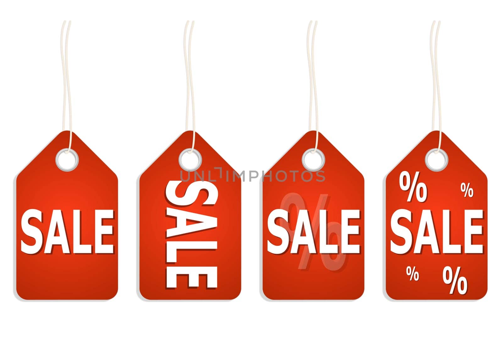 red pendant with SALE