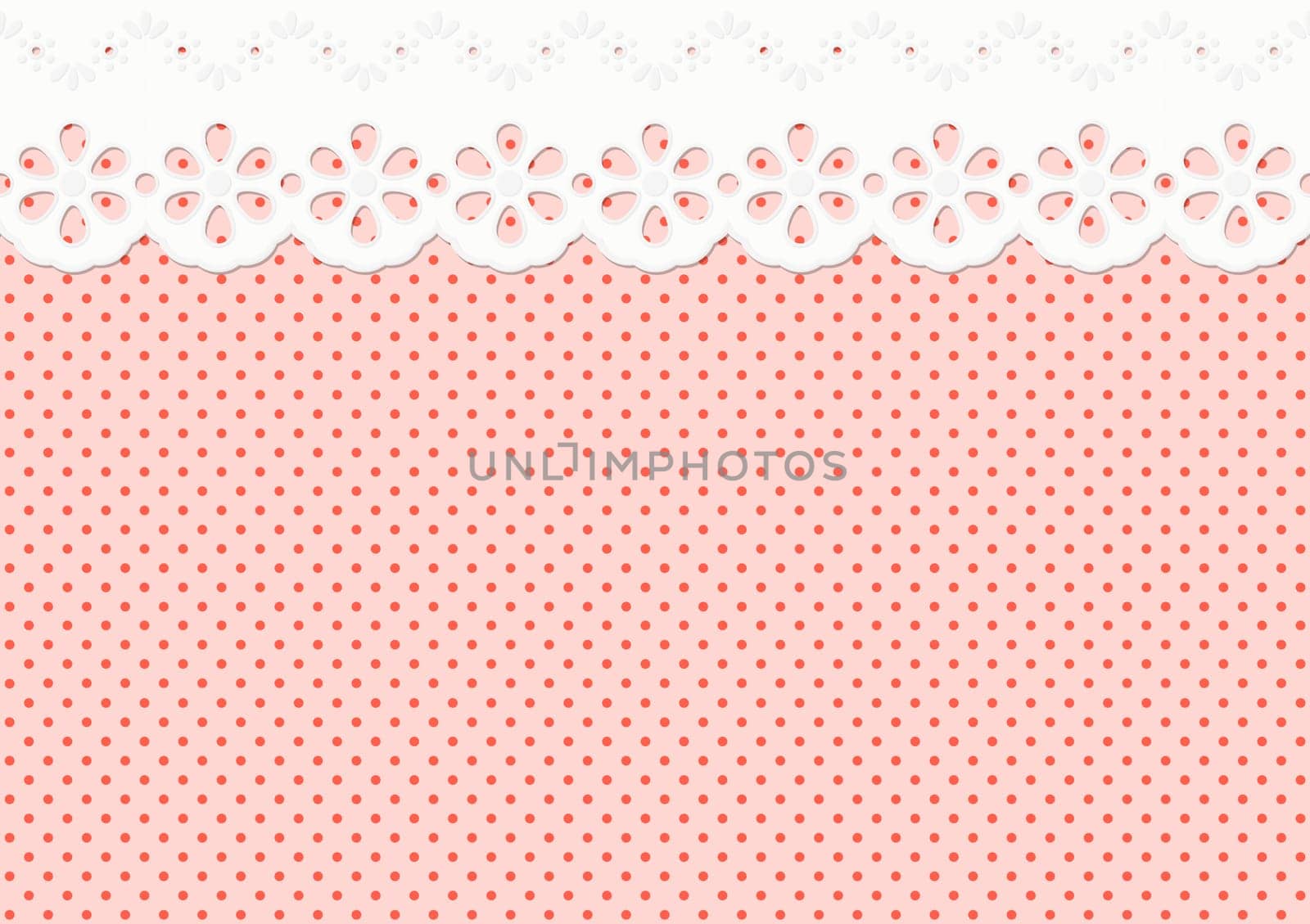 Festoon/Embellishment on Dot Pattern - Endless
