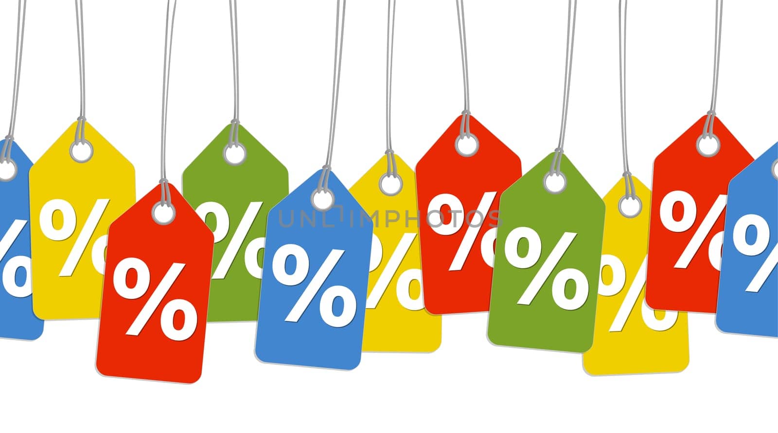 Colorful Pendant with % Sign - Endless
