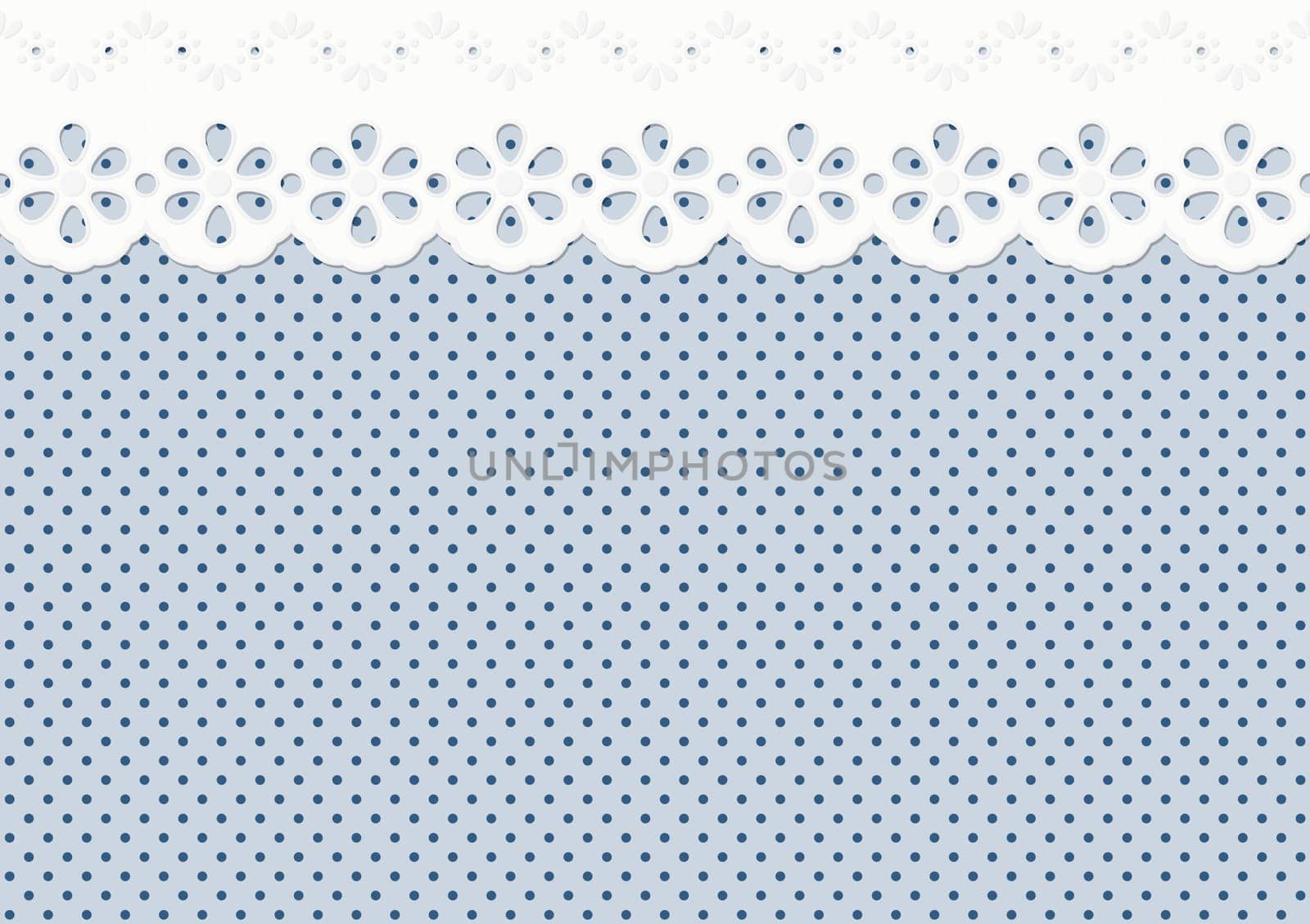 Festoon/Embellishment on Dot Pattern - Endless