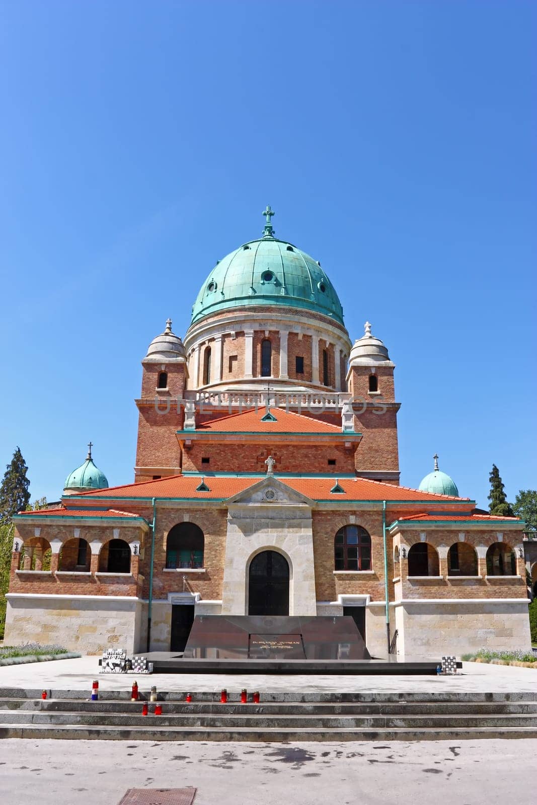 Church of Christ the King with Resting Place of the First Croatian President dr. Franjo Tuđman, Mirogoj cemetery Zagreb, Croatia