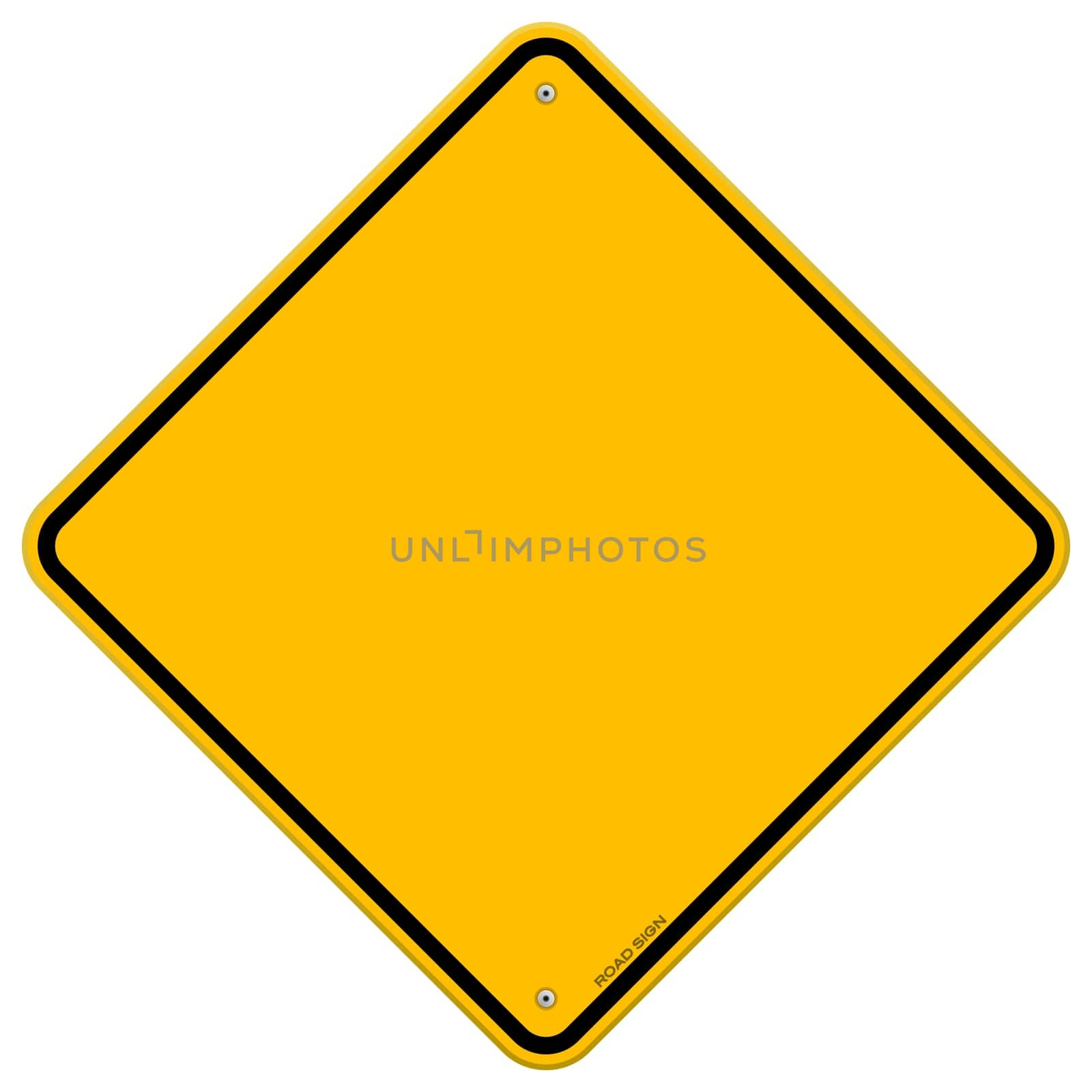 Empty Yellow Symbol isolated on white background