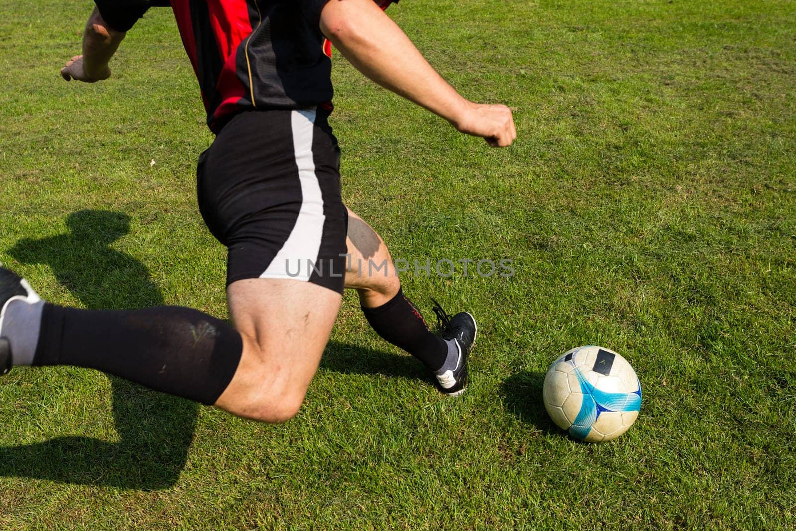 Soccer player scoring