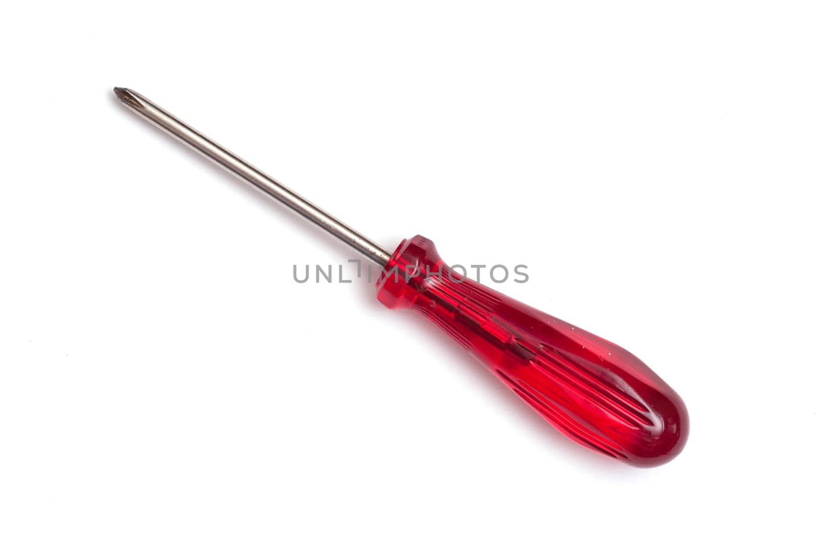 Cross Slot Screwdriver with Red Handle