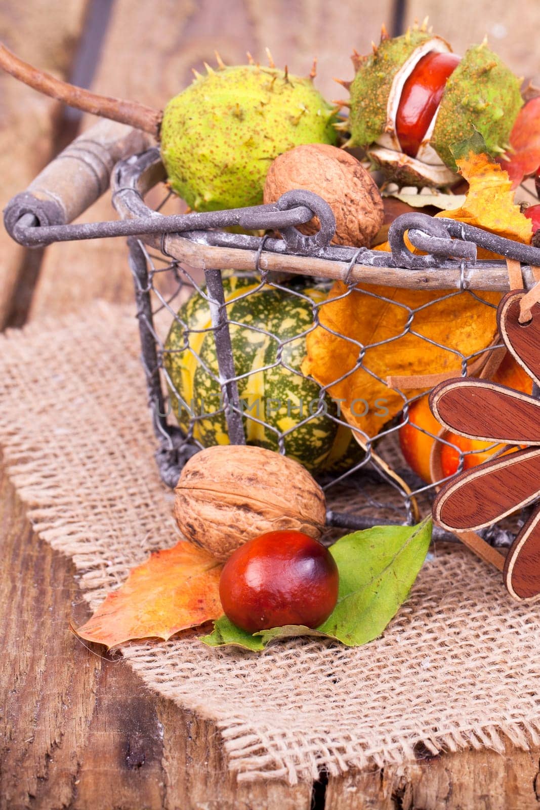 Basket of autumn clothes