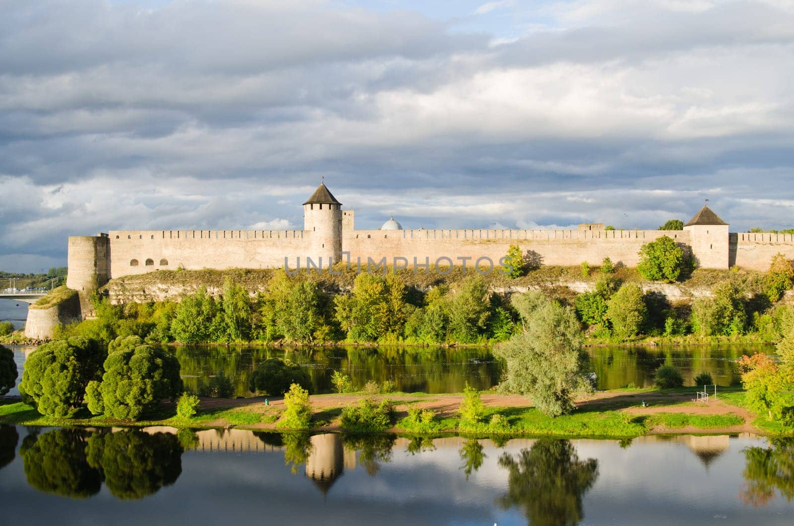 Fortress in Ivangorod, the western border of Russia