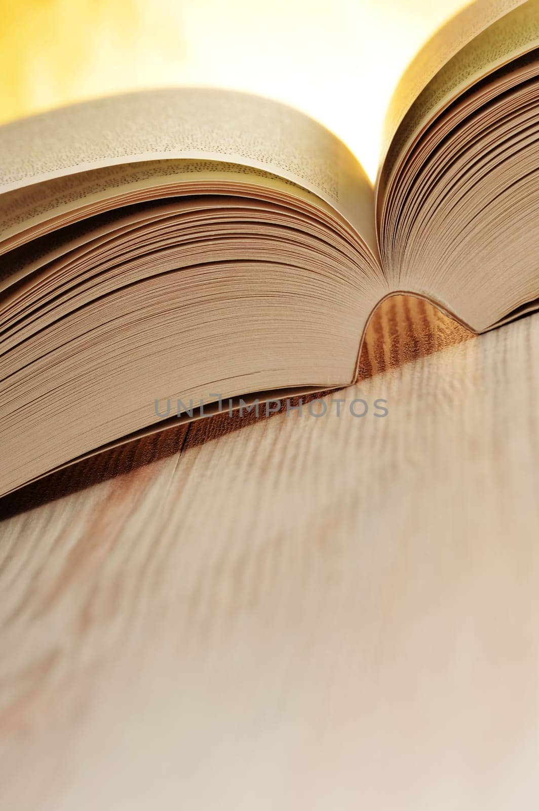 Composition with book on the table